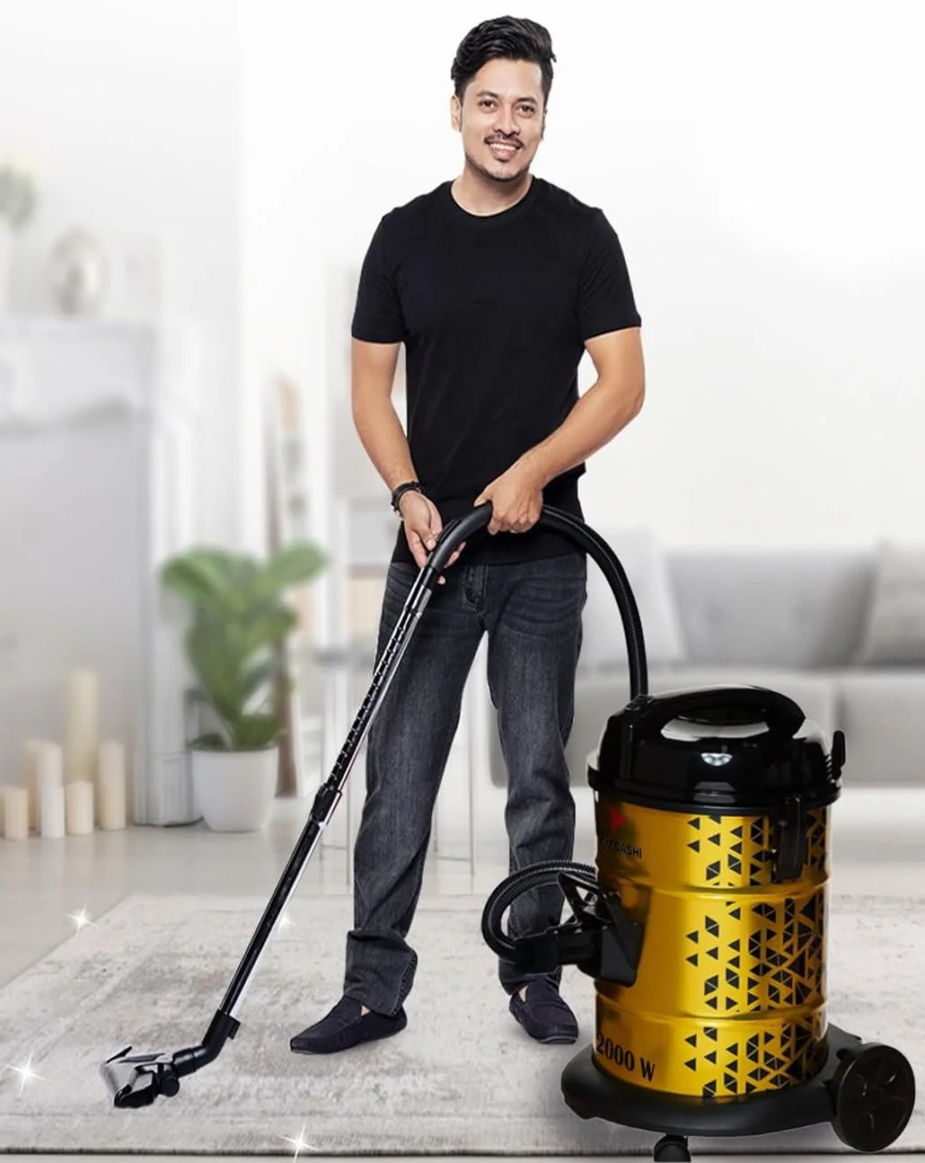 جاروبرقی سطلی مباشی با ظرفیت 25 لیتر، راندمان بالا و سطح صدای پایین - زرد (جاروبرقی سطلی DVC1010) (2000 وات) جاروبرقی سطلی مباشی با ظرفیت 25 لیتر، راندمان بالا و سطح صدای پایین - زرد (جاروبرقی سطلی DVC1010) (2000 وات)