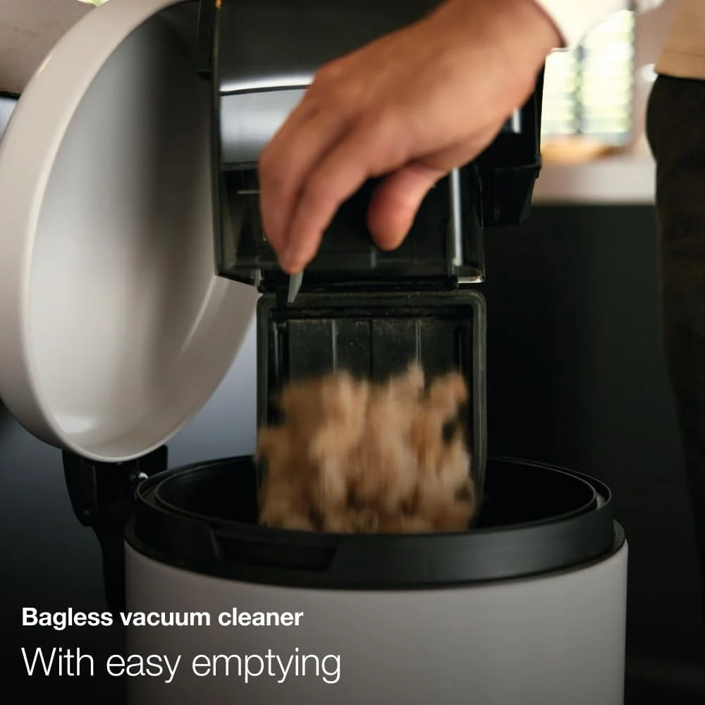 جاروبرقی سطلی بدون کیسه میله مدل Boost CX1 - قدرتمند، جمع و جور و چابک با فناوری Vortex و فیلتر Hygiene AirClean، رنگ خاکستری/آبی