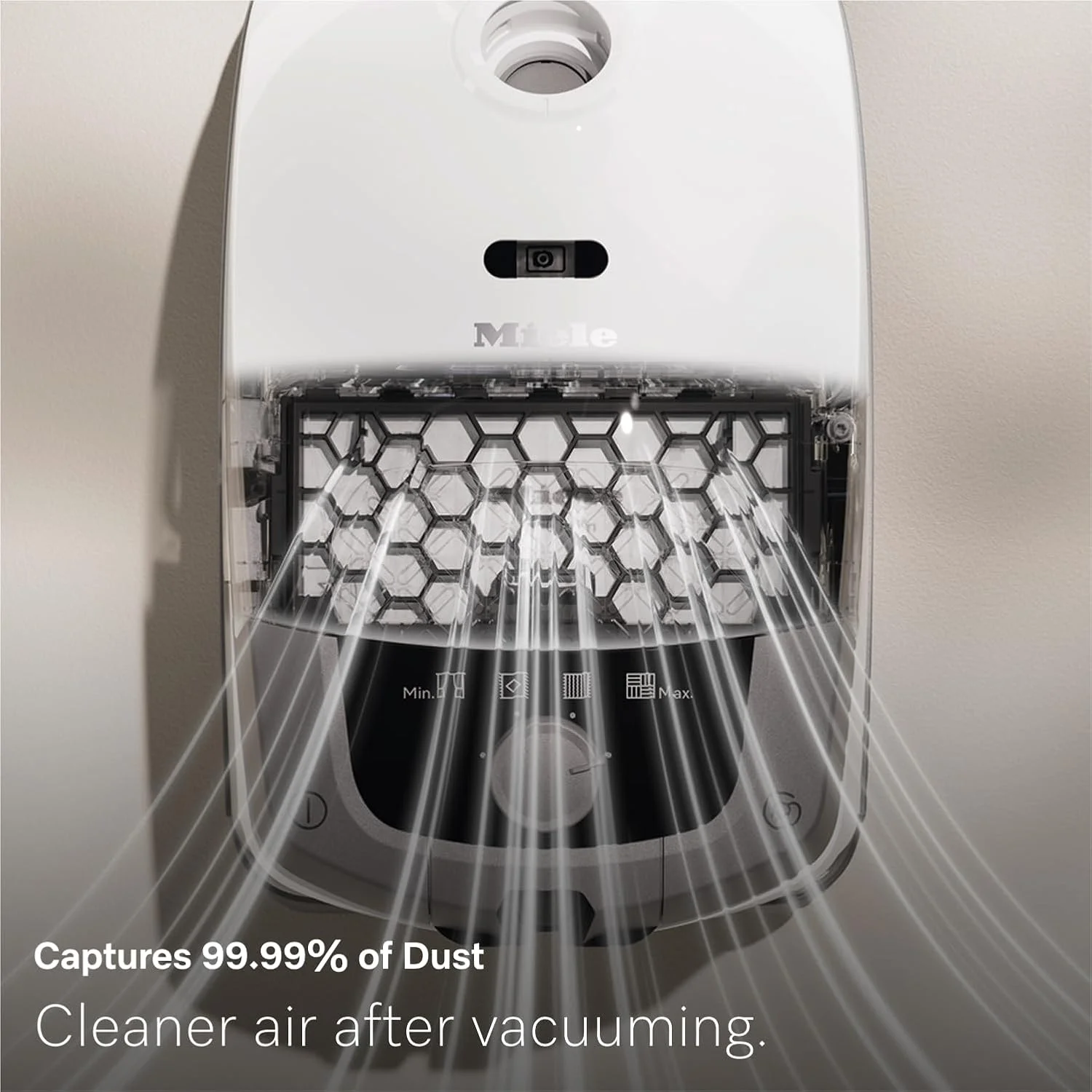 جاروبرقی کیسه ای استوانه ای Miele Guard S1 با سر پارویی جهانی FiberTeQ، سبک و جمع و جور، در رنگ مشکی آبسیدین/خاکستری فضایی (اختصاصی آمازون)