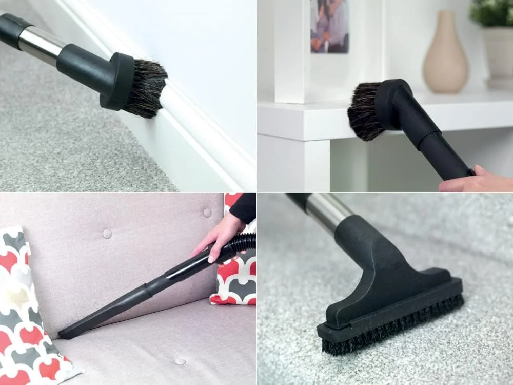 جاروبرقی هنری نوماتیک مدل HVT160-11 با برس توربو AiroBrush و سیستم فیلتراسیون Microfresh، 620 وات، قرمز/مشکی