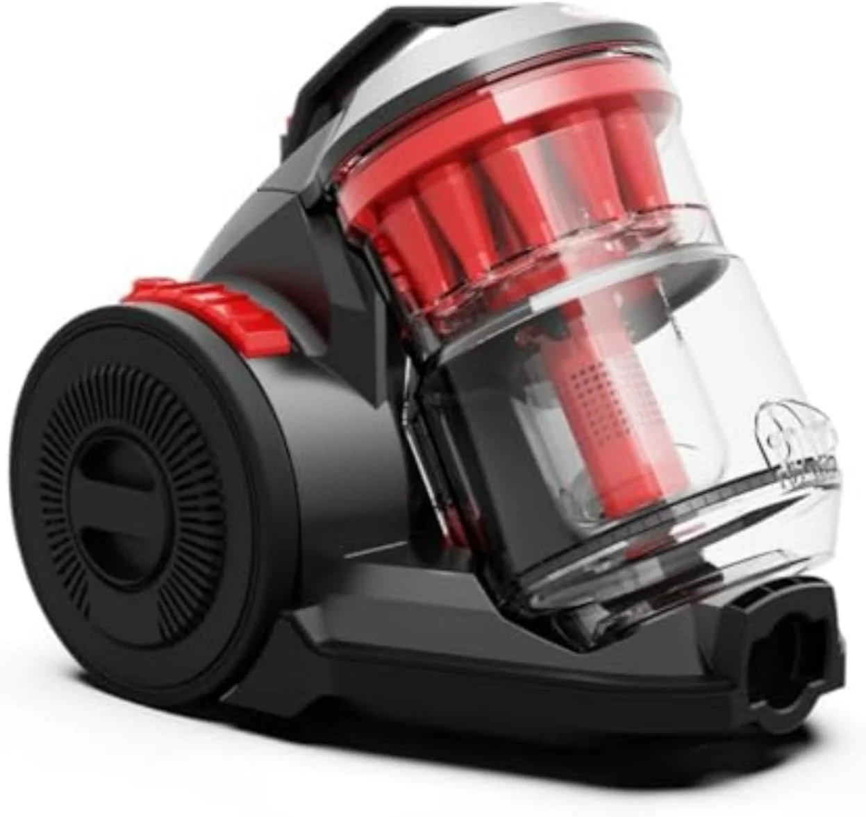 جاروبرقی چند چرخه‌ای با مکش بالا هوور مدل CDCY-AMME، ظرفیت 2 لیتر، فیلتراسیون هپا H12، جمع و جور و دارای فیلتر با قابلیت شستشوی آسان، رنگ قرمز (بازسازی شده)