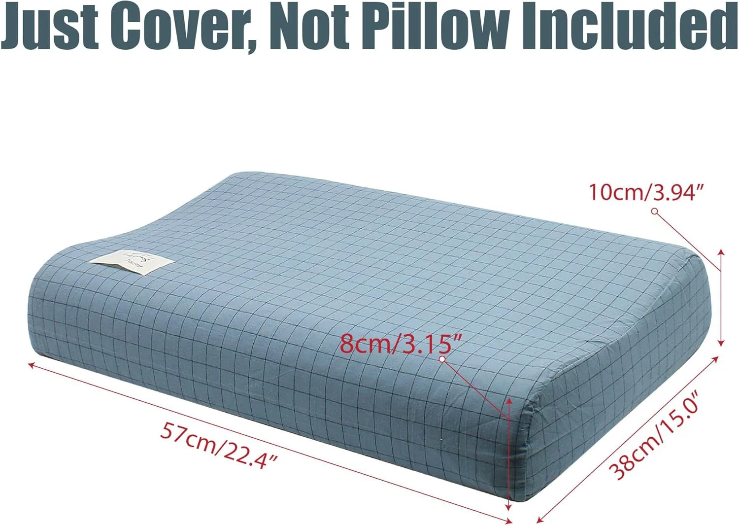 روکش بالش کانتور، روکش های بالش نخی با زیپ، روکش های نرم جایگزین زیپ دار برای بالش های فوم حافظه دار ارگونومیک گردن و لاتکس دهانه رحم برای محافظ تسکین درد، فقط روکش طرح دار چهارخانه روکش بالش کانتور، روکش های بالش نخی با زیپ، روکش های نرم جایگزین زیپ دار برای بالش های فوم حافظه دار ارگونومیک گردن و لاتکس دهانه رحم برای محافظ تسکین درد، فقط روکش طرح دار چهارخانه