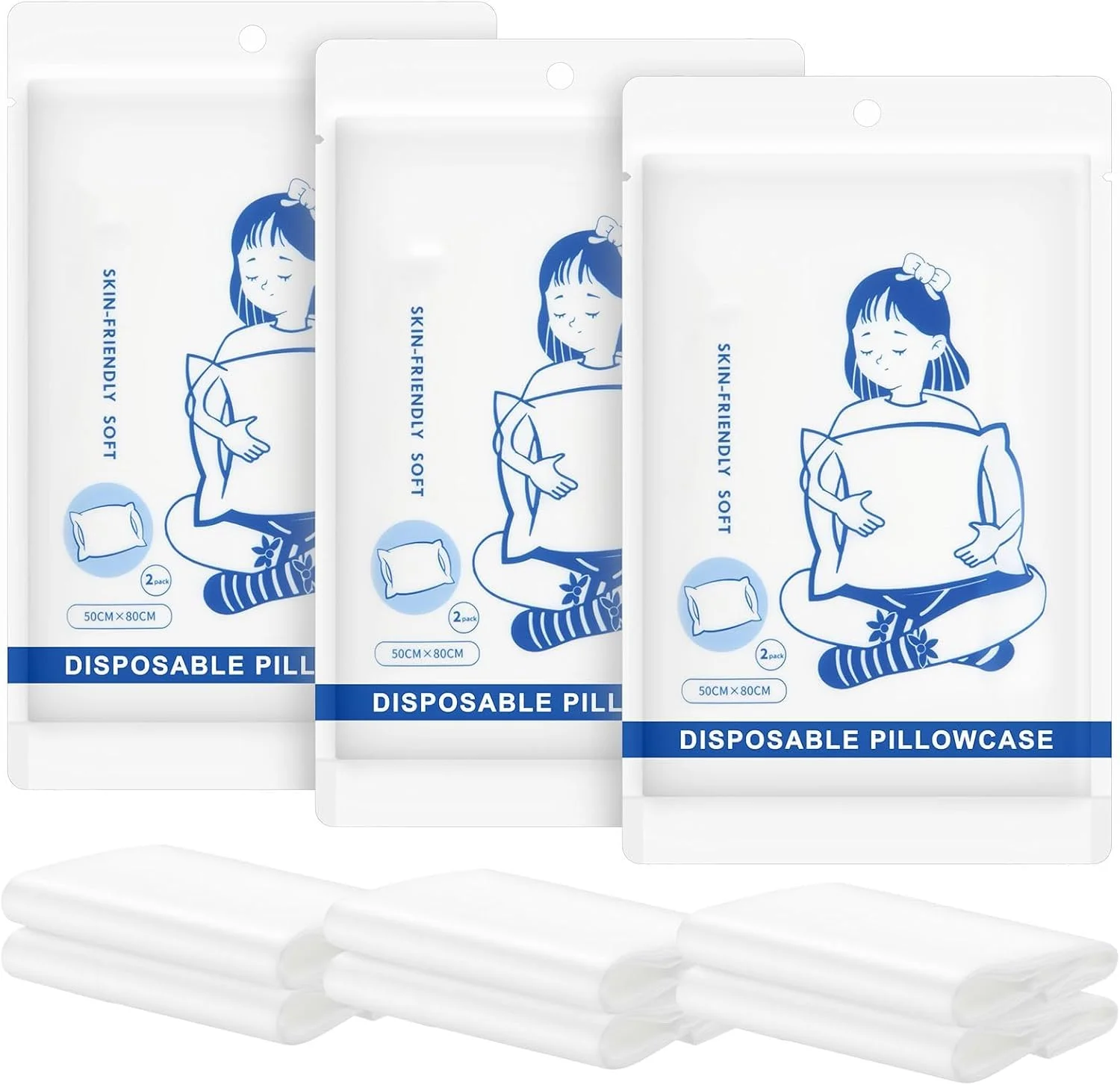 ست 6 عددی روکش بالش یکبار مصرف هتلی، روکش بالش غیر بافته، 50x80 سانتی متر، روکش های مسافرتی یکبار مصرف بسته بندی شده تکی، ملزومات رختخواب هتل برای سفرهای کاری ست 6 عددی روکش بالش یکبار مصرف هتلی، روکش بالش غیر بافته، 50x80 سانتی متر، روکش های مسافرتی یکبار مصرف بسته بندی شده تکی، ملزومات رختخواب هتل برای سفرهای کاری