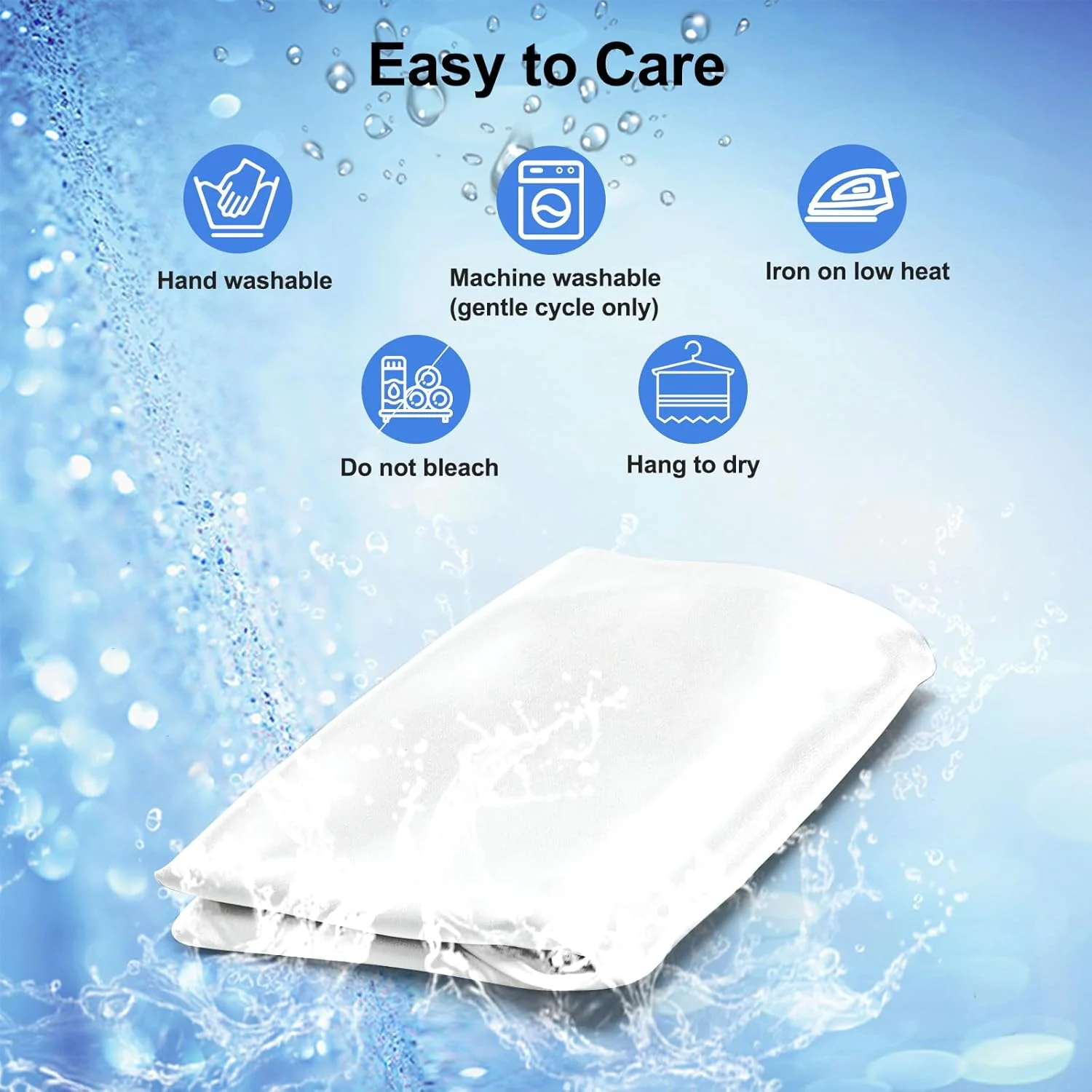 روبالشتی ساتن برای بالش گردنی، روکش بالش کانتور، روکش روبالشتی نرم و لطیف با زیپ (سفید) روبالشتی ساتن برای بالش گردنی، روکش بالش کانتور، روکش روبالشتی نرم و لطیف با زیپ (سفید)