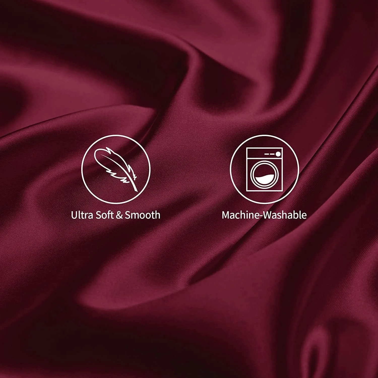 روبالشی ابریشمی برای مراقبت از مو و پوست، ست 2 عددی سایز کوئین (51cm x 76 cm)، روبالشی ساتن نرم، لطیف و تنفس پذیر، ابریشم لوکس، روکش بالش، طراحی پاکتی (قرمز) روبالشی ابریشمی برای مراقبت از مو و پوست، ست 2 عددی سایز کوئین (51cm x 76 cm)، روبالشی ساتن نرم، لطیف و تنفس پذیر، ابریشم لوکس، روکش بالش، طراحی پاکتی (قرمز)