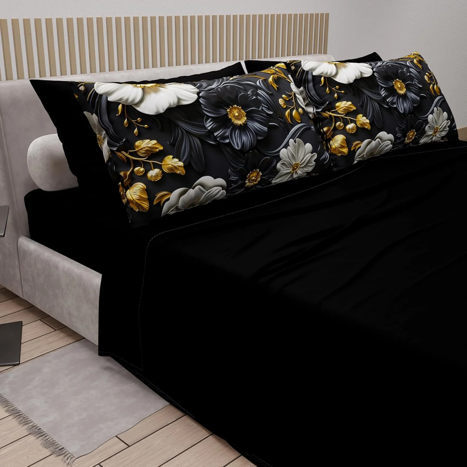 PETTI Artigiani Italiani - یک جفت روبالشی برای تخت خواب 50 x 80 سانتی متر، روبالشی های میکروفیبر ضد حساسیت، ست دو عددی روبالشی برای تخت دو نفره، طرح گلدار 05 6، 100% ساخت ایتالیا PETTI Artigiani Italiani - یک جفت روبالشی برای تخت خواب 50 x 80 سانتی متر، روبالشی های میکروفیبر ضد حساسیت، ست دو عددی روبالشی برای تخت دو نفره، طرح گلدار 05 6، 100% ساخت ایتالیا