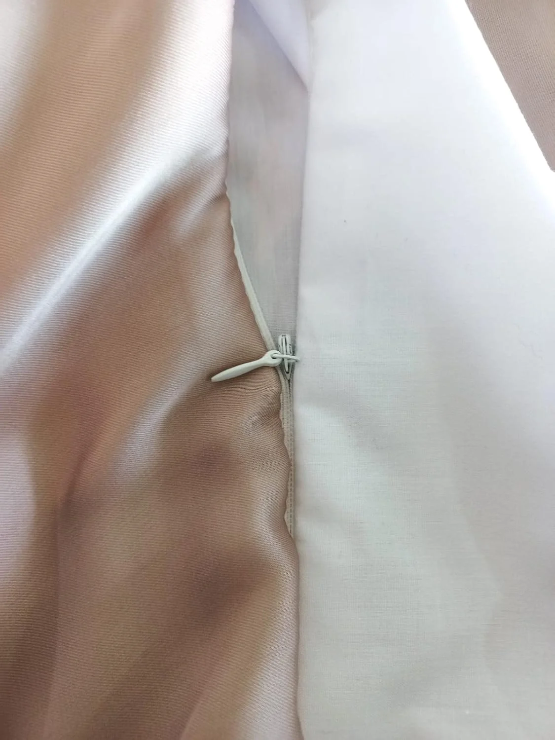 روبالشی ابریشم خالص توت 100% PARADISE GLIMPSE با ضخامت 19 مومه، طرف دیگر روکش نخی، لبه دوزی خودکار، زیپ مخفی، مناسب برای پوست و مو، ضد پیری، 1 عدد روبالشی (طلایی نجیب، ابریشم + پنبه)