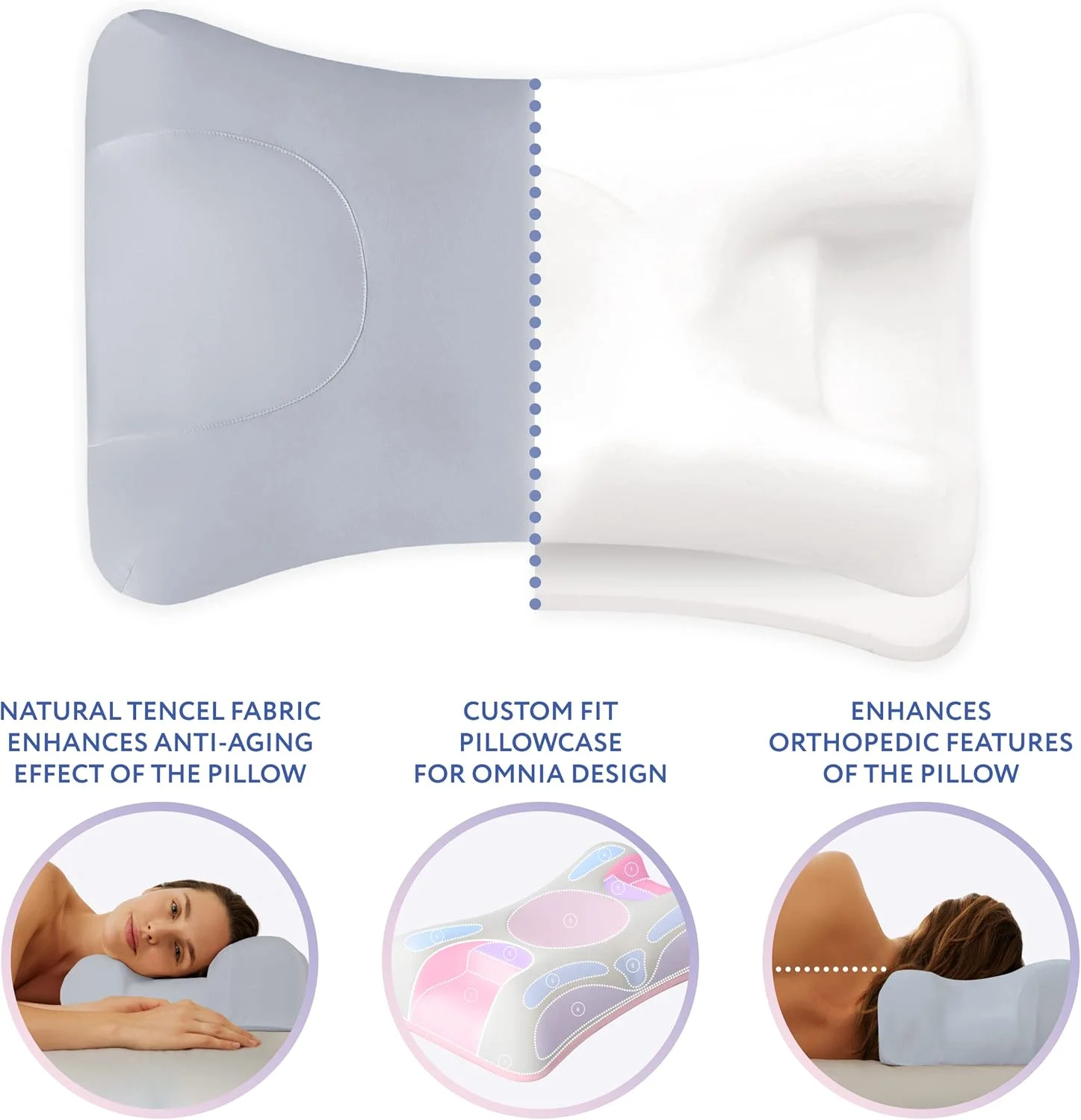 روبالشی Sleep & Glow Omnia Tencel برای مو و پوست، مناسب شکل منحصر به فرد بالش Sleep&Glow Omnia - الیاف اکالیپتوس طبیعی - ضد حساسیت و باکتریواستاتیک (یخ قطبی) روبالشی Sleep & Glow Omnia Tencel برای مو و پوست، مناسب شکل منحصر به فرد بالش Sleep&Glow Omnia - الیاف اکالیپتوس طبیعی - ضد حساسیت و باکتریواستاتیک (یخ قطبی)