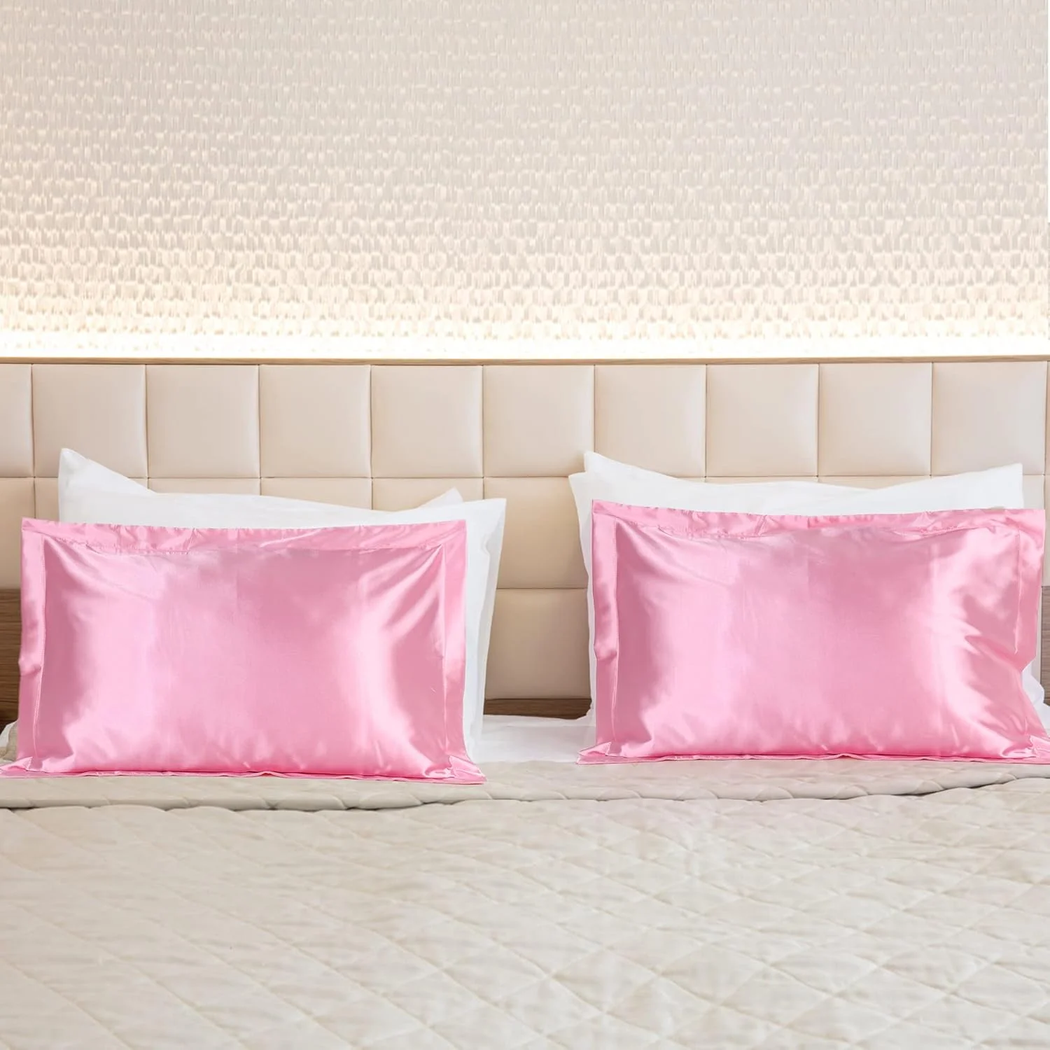 روبالشی ساتن 50X75 سانتی متر ORANIFUL برای مراقبت از مو و پوست، ست 2 عددی، نرم، قابل تنفس و لطیف، دو طرفه ابریشم یخی + روکش روبالشی ابریشم توت (صورتی) روبالشی ساتن 50X75 سانتی متر ORANIFUL برای مراقبت از مو و پوست، ست 2 عددی، نرم، قابل تنفس و لطیف، دو طرفه ابریشم یخی + روکش روبالشی ابریشم توت (صورتی)