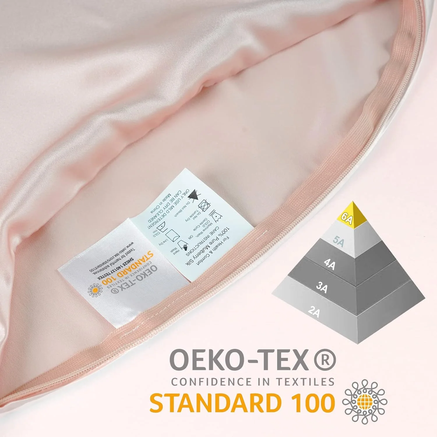 روبالشتی ابریشمی بدن OLESILK سایز 50x137 با زیپ: 100% ابریشم توت برای مو و پوست، تنفس پذیر و نرم برای دوران بارداری و خانواده، صورتی روشن روبالشتی ابریشمی بدن OLESILK سایز 50x137 با زیپ: 100% ابریشم توت برای مو و پوست، تنفس پذیر و نرم برای دوران بارداری و خانواده، صورتی روشن