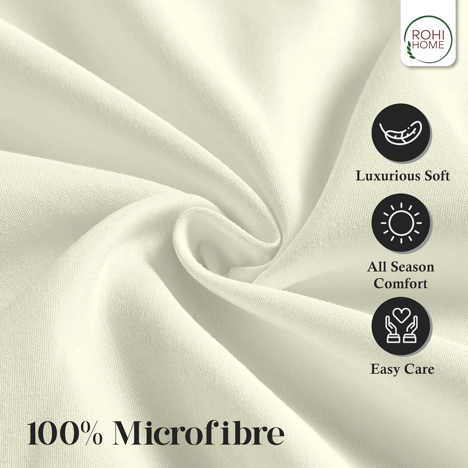 رو بالشتی روهی بسته 2 عددی، 100% میکروفایبر - روکش بالشت سایز استاندارد 50 × 75 سانتی متر - فوق العاده نرم، ضد حساسیت و بادوام (کرم - 50 × 75 سانتی متر) رو بالشتی روهی بسته 2 عددی، 100% میکروفایبر - روکش بالشت سایز استاندارد 50 × 75 سانتی متر - فوق العاده نرم، ضد حساسیت و بادوام (کرم - 50 × 75 سانتی متر)