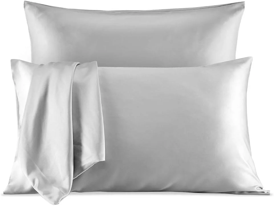 روبالشتی ساتن ابریشمی نرم SLEEP ZONE، بسته 2 عددی، مناسب مو و پوست، سایز کینگ (50x100 سانتی متر)، روکش بالش لوکس با بستن پاکتی، خاکستری نقره ای روبالشتی ساتن ابریشمی نرم SLEEP ZONE، بسته 2 عددی، مناسب مو و پوست، سایز کینگ (50x100 سانتی متر)، روکش بالش لوکس با بستن پاکتی، خاکستری نقره ای