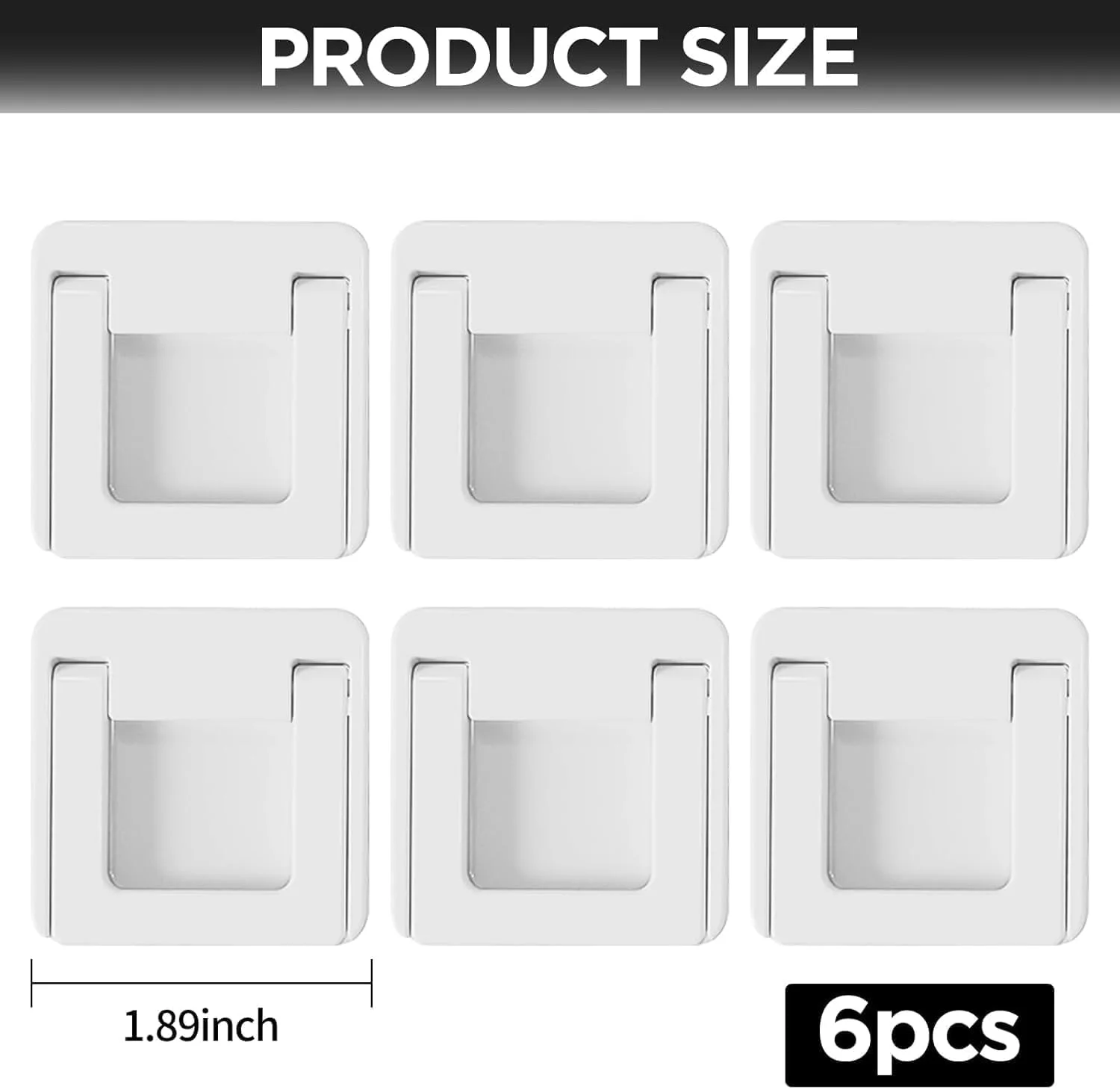 قفل درب و پنجره کشویی قابل تنظیم 6 عددی، قفل کودک درب شیشه ای کشویی، برچسب ایمنی تاشو و چسبنده بدون نیاز به پانچ برای درب های شیشه ای کمد و پنجره کشویی - سفید