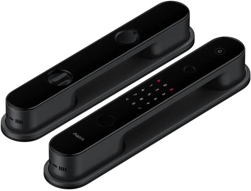 قفل هوشمند درب Aqara مدل D100 ZNMS20LM نسخه Zigbee با HomeKit - مشکی، 393.8 X 74.2 58.6 میلی متر