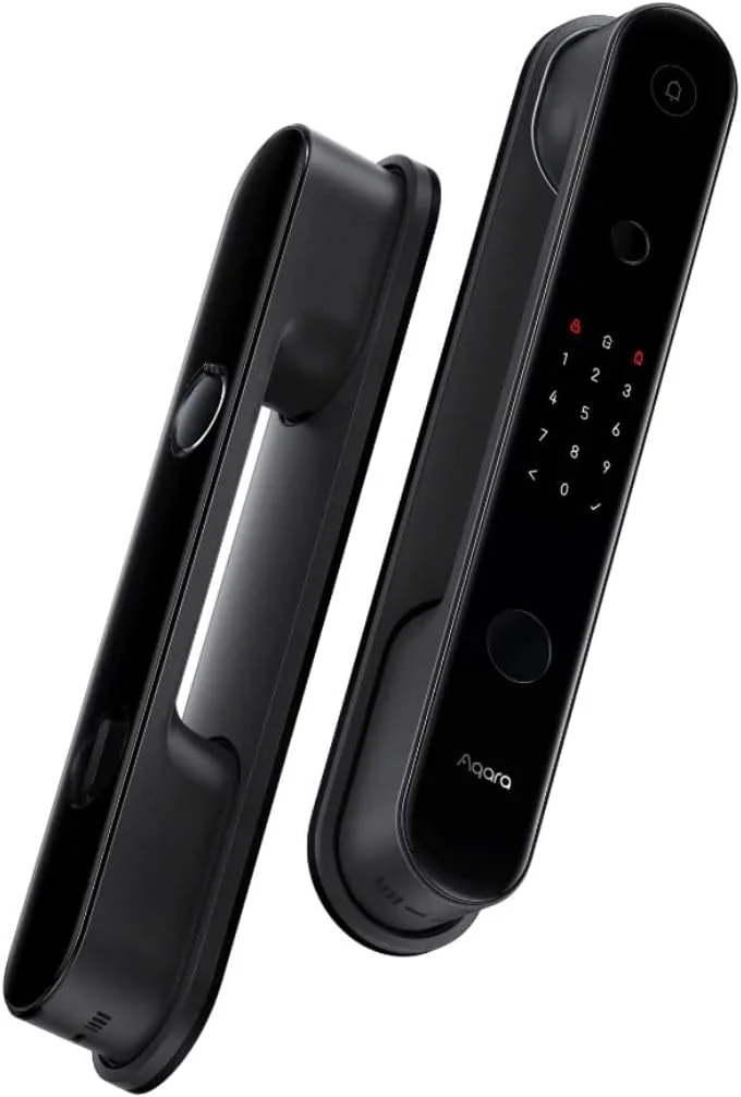 قفل هوشمند درب Aqara مدل D100 ZNMS20LM نسخه Zigbee با HomeKit - مشکی، 393.8 X 74.2 58.6 میلی متر
