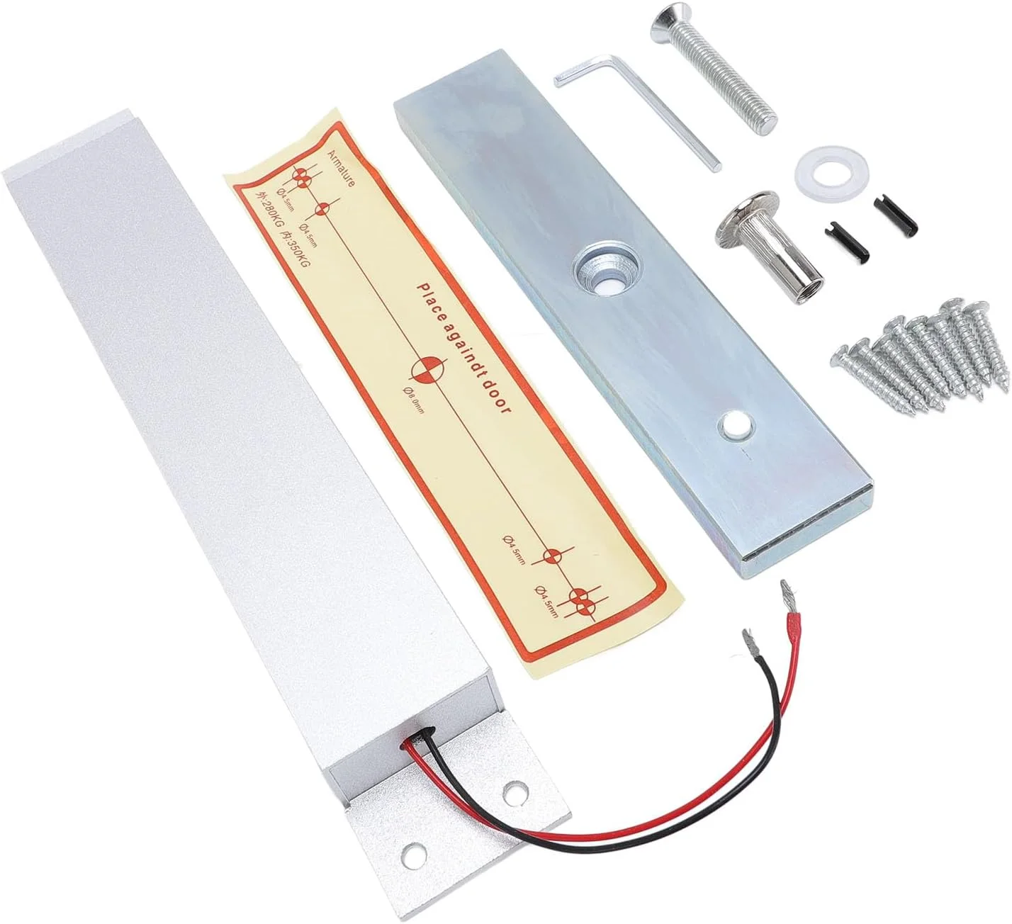 سیستم قفل مغناطیسی الکتریکی Cryfokt، حالت NC قفل مغناطیسی الکتریکی 280 کیلوگرمی کم صدا برای درب های چوبی فلزی شیشه ای