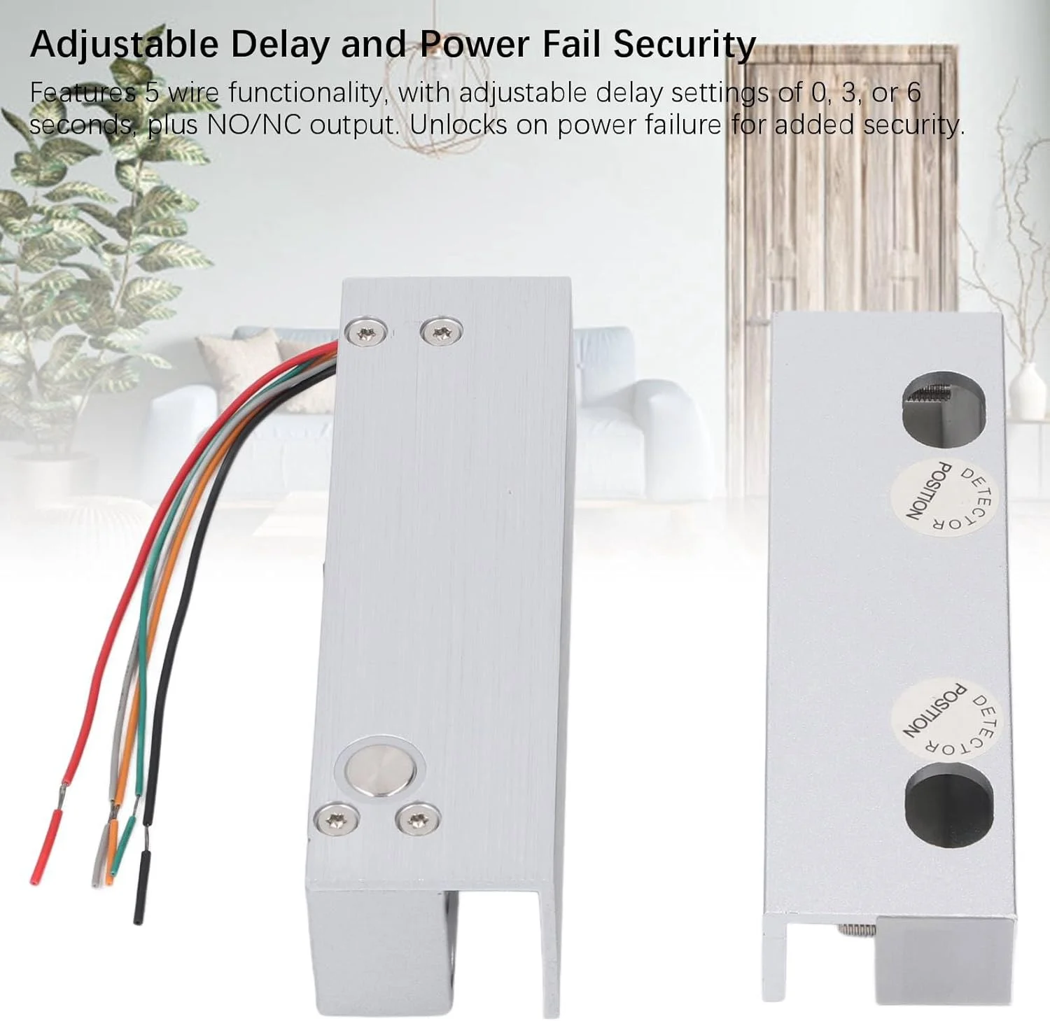 قفل برقی درب شیشه ای Cryfokt، قفل کنترل الکترونیکی درب شیشه ای مقاوم در برابر ضربه برای سمت راست