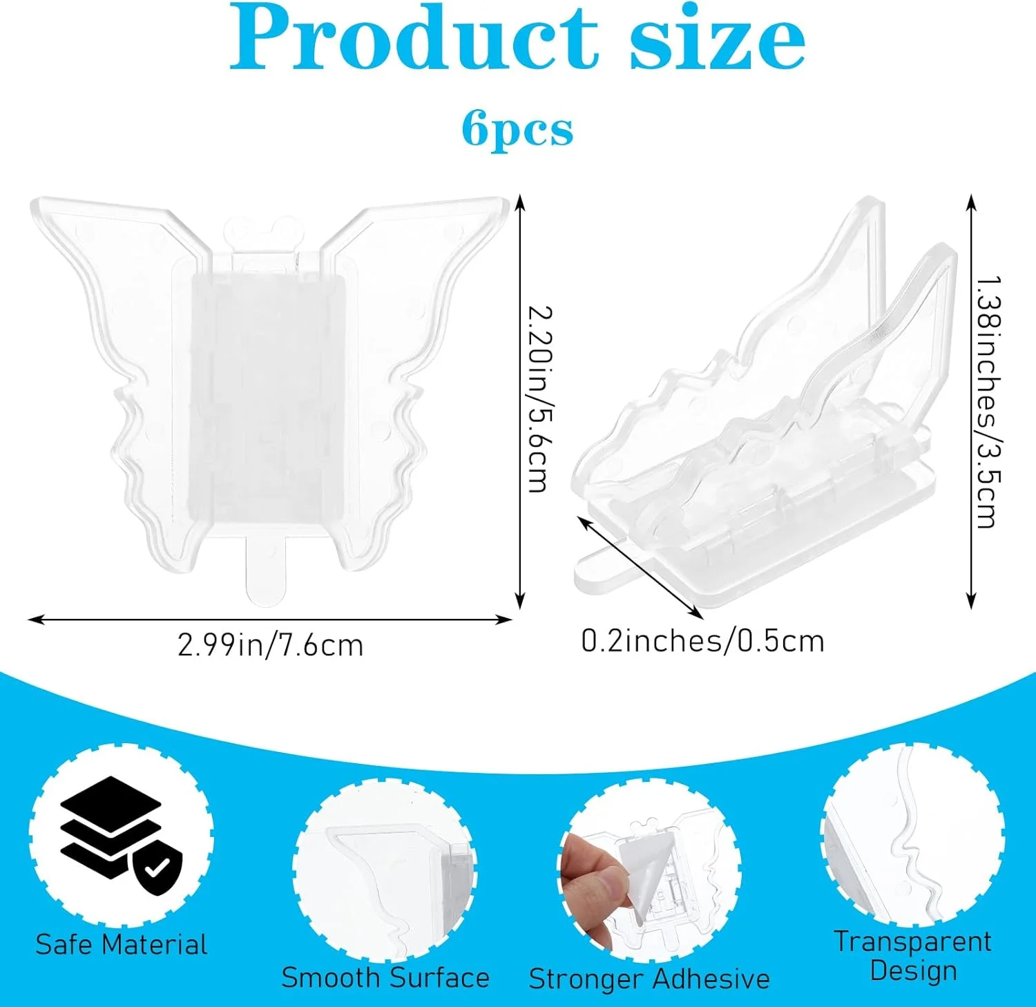 قفل درب کشویی، قفل پنجره، بسته 6 عددی، قفل درب شیشه ای کشویی برای ایمنی کودک، قفل های امنیتی درب کمد برای کودکان، محافظ کودک، استاپر درب شیشه ای پنجره برای امنیت خانه کودکان (شفاف)