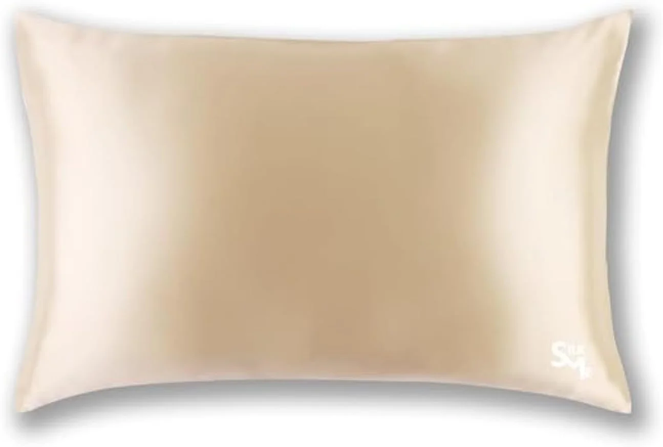 روبالشی ابریشم خالص توت Silk Me، 19 Momme - تغذیه مو و پوست - خواص ضد حساسیت و ضد باکتریایی - آبرسانی مو و پوست - 50×90 سانتی متر - بژ روبالشی ابریشم خالص توت Silk Me، 19 Momme - تغذیه مو و پوست - خواص ضد حساسیت و ضد باکتریایی - آبرسانی مو و پوست - 50×90 سانتی متر - بژ