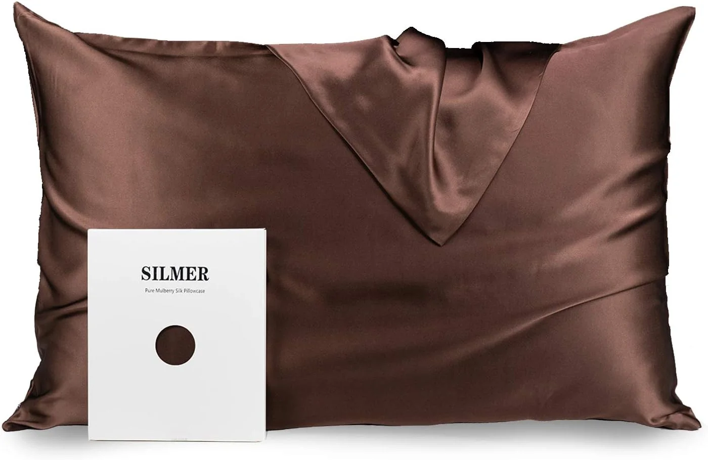 روبالشی ابریشم خالص توت 100% Silmer برای مو و پوست - هر دو طرف 22 Momme با تراکم 800، دارای زیپ مخفی، فوق العاده نرم و تنفسی، 1 عدد (قهوه ای تیره، سایز کینگ 50*90 سانتی متر) روبالشی ابریشم خالص توت 100% Silmer برای مو و پوست - هر دو طرف 22 Momme با تراکم 800، دارای زیپ مخفی، فوق العاده نرم و تنفسی، 1 عدد (قهوه ای تیره، سایز کینگ 50*90 سانتی متر)