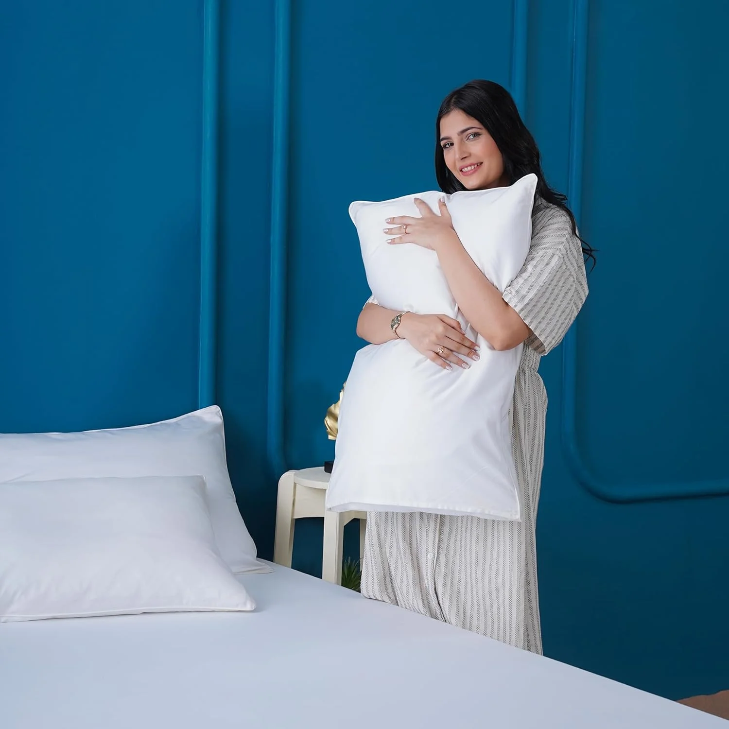 SHEET STORY روکش بالش بامبو Ackly، بسته 2 عددی، سایز 50x90 سانتی متر - 400 نخ، روکش بالش نرم و خنک، بسته 2 عددی، روکش بالش ضد حساسیت - لبه داخلی بسیار عمیق، روکش بالش سایز کینگ سفید SHEET STORY روکش بالش بامبو Ackly، بسته 2 عددی، سایز 50x90 سانتی متر - 400 نخ، روکش بالش نرم و خنک، بسته 2 عددی، روکش بالش ضد حساسیت - لبه داخلی بسیار عمیق، روکش بالش سایز کینگ سفید