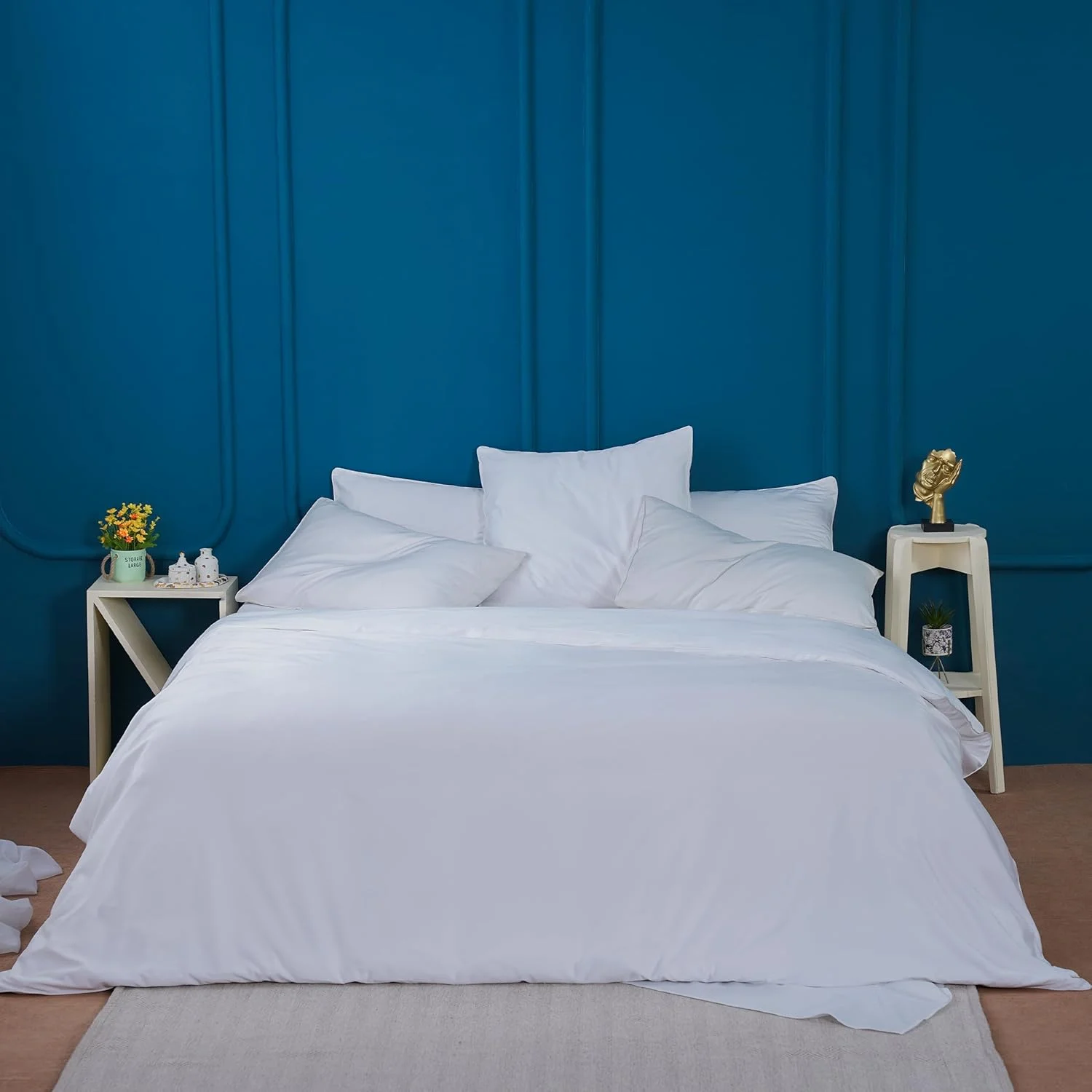 SHEET STORY روکش بالش بامبو Ackly، بسته 2 عددی، سایز 50x90 سانتی متر - 400 نخ، روکش بالش نرم و خنک، بسته 2 عددی، روکش بالش ضد حساسیت - لبه داخلی بسیار عمیق، روکش بالش سایز کینگ سفید SHEET STORY روکش بالش بامبو Ackly، بسته 2 عددی، سایز 50x90 سانتی متر - 400 نخ، روکش بالش نرم و خنک، بسته 2 عددی، روکش بالش ضد حساسیت - لبه داخلی بسیار عمیق، روکش بالش سایز کینگ سفید