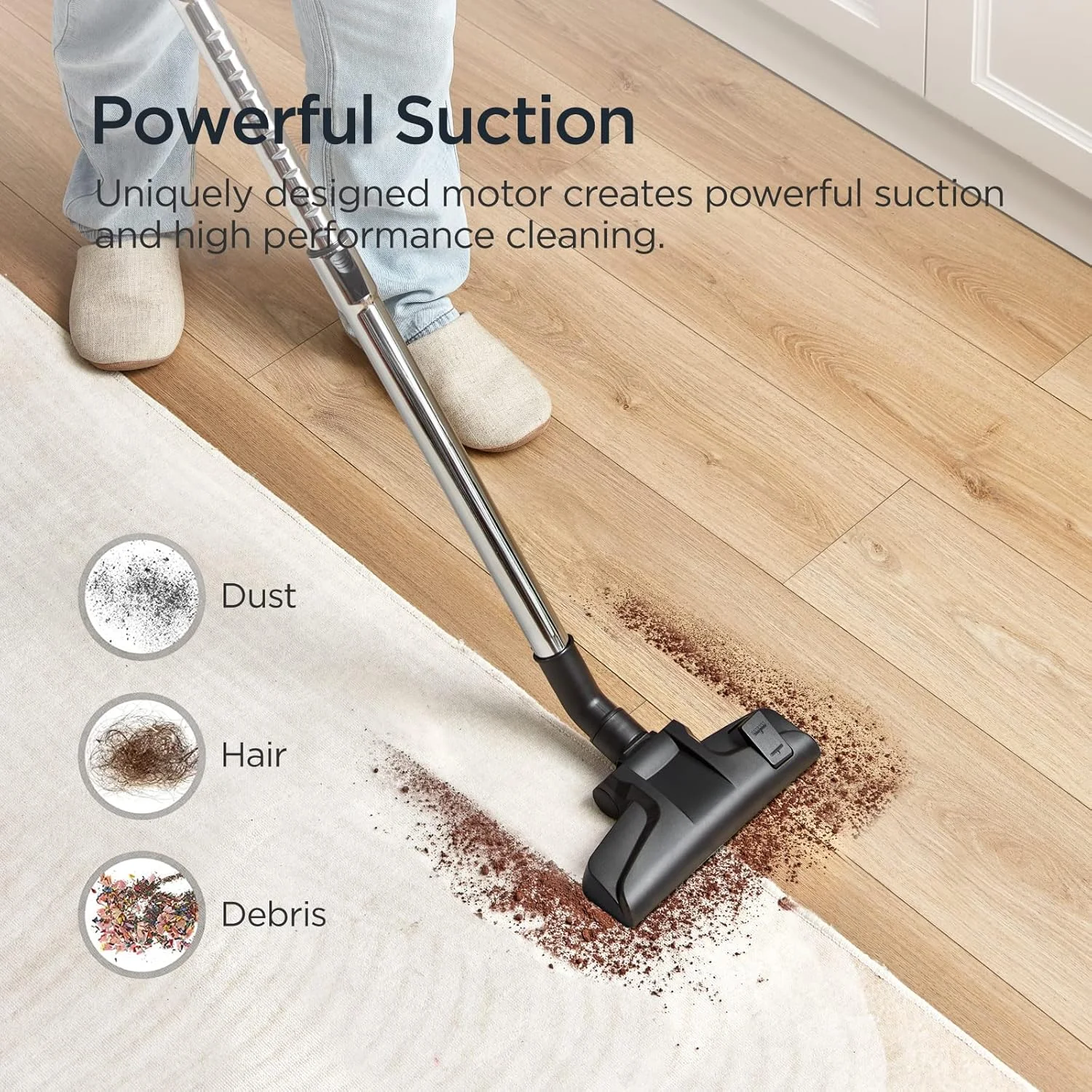 جاروبرقی یورکا 1800 وات با قدرت مکش 23 کیلوپاسکال، فیلتراسیون سایکلون، مخزن گرد و غبار 2.2 لیتری، بدون کیسه، فیلتر قابل شستشو مناسب موی حیوانات خانگی، فرش و سرامیک - مدل Mini-Apollo - سفید جاروبرقی یورکا 1800 وات با قدرت مکش 23 کیلوپاسکال، فیلتراسیون سایکلون، مخزن گرد و غبار 2.2 لیتری، بدون کیسه، فیلتر قابل شستشو مناسب موی حیوانات خانگی، فرش و سرامیک - مدل Mini-Apollo - سفید