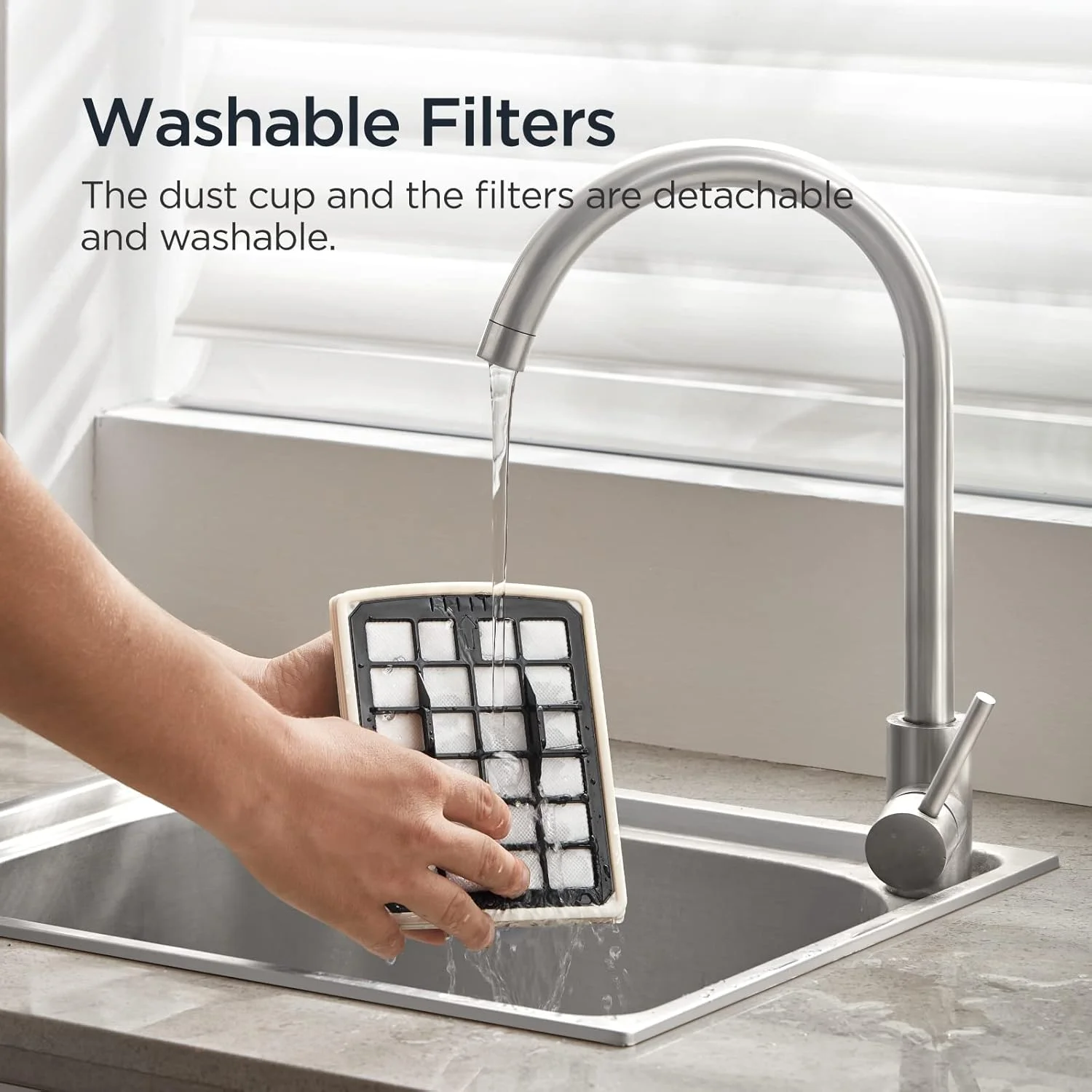 جاروبرقی یورکا 1800 وات با قدرت مکش 23 کیلوپاسکال، فیلتراسیون سایکلون، مخزن گرد و غبار 2.2 لیتری، بدون کیسه، فیلتر قابل شستشو مناسب موی حیوانات خانگی، فرش و سرامیک - مدل Mini-Apollo - سفید جاروبرقی یورکا 1800 وات با قدرت مکش 23 کیلوپاسکال، فیلتراسیون سایکلون، مخزن گرد و غبار 2.2 لیتری، بدون کیسه، فیلتر قابل شستشو مناسب موی حیوانات خانگی، فرش و سرامیک - مدل Mini-Apollo - سفید