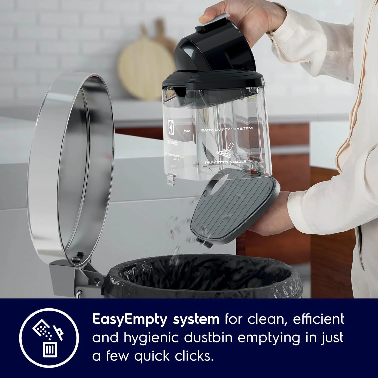 جاروبرقی کیسه ای 2200 وات الکترولوکس، مکش قدرتمند و عملکرد بی صدا، فناوری موتور بی صدا و تخلیه آسان، فیلتراسیون هوای پاک Allergyplus برای موی حیوانات خانگی، کف سخت و فرش ZSPC2000 جاروبرقی کیسه ای 2200 وات الکترولوکس، مکش قدرتمند و عملکرد بی صدا، فناوری موتور بی صدا و تخلیه آسان، فیلتراسیون هوای پاک Allergyplus برای موی حیوانات خانگی، کف سخت و فرش ZSPC2000