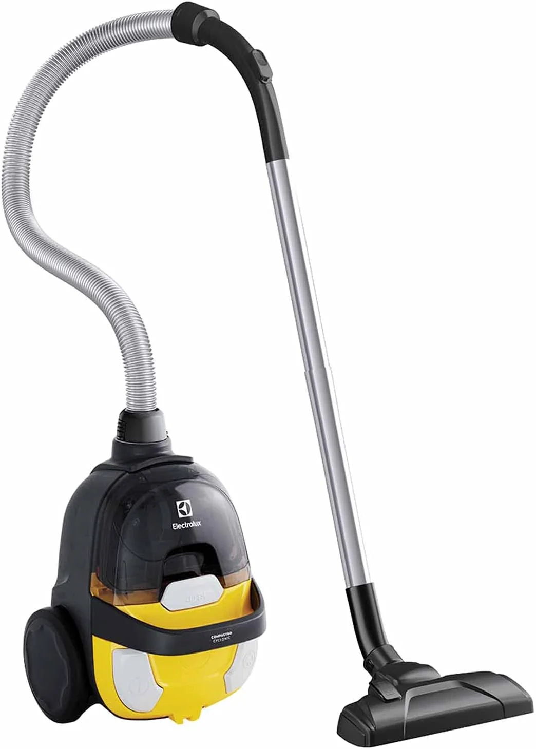 جاروبرقی سطلی بدون کیسه الکترولوکس مدل CompactGo با توان 1600 وات، سبک وزن با نازل 2 در 1، فیلتر بهداشتی HEPA برای خانه ای تمیز و سالم، مخزن گرد و غبار با تخلیه آسان، ایده آل برای منزل، Z1230