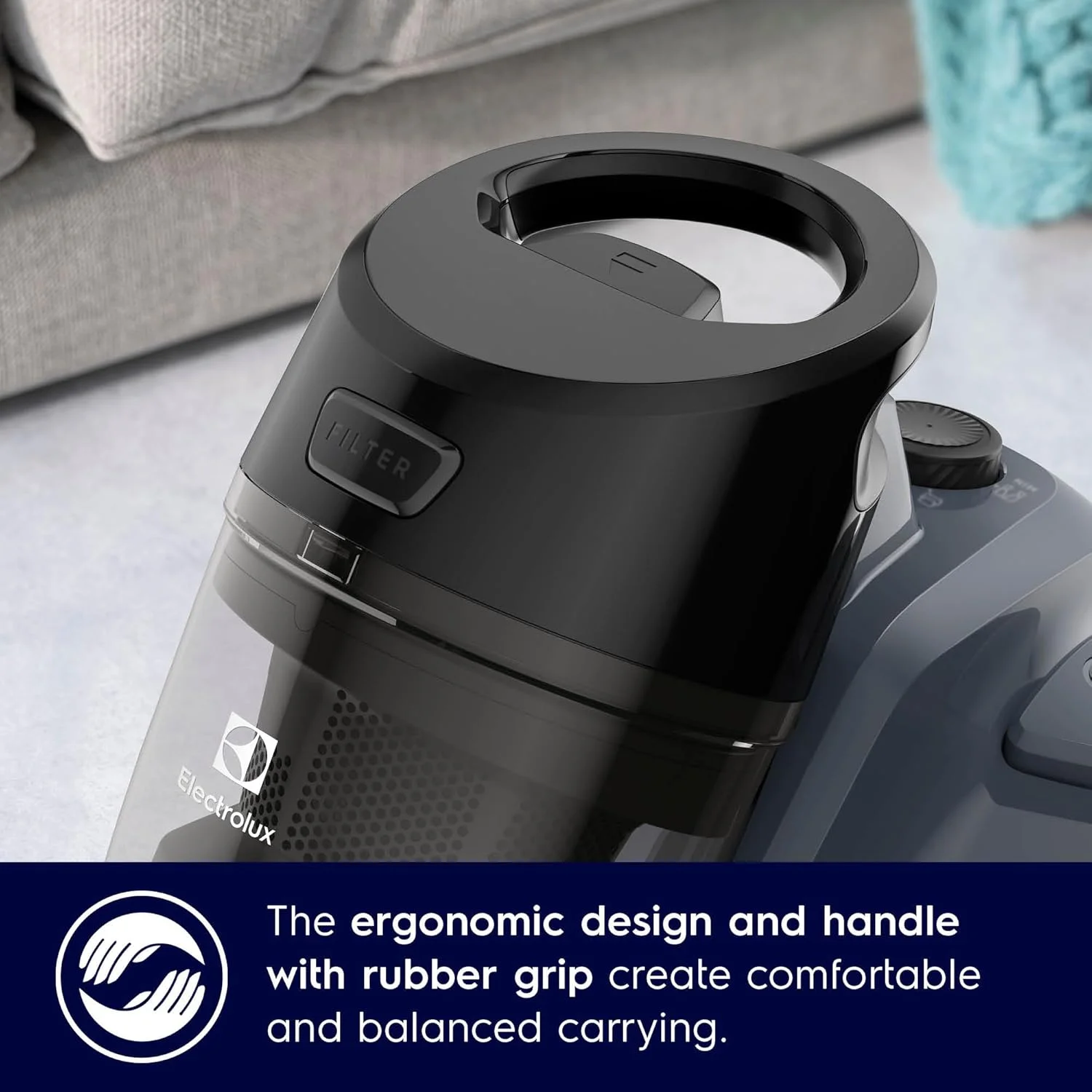 جاروبرقی کیسه ای بدون کیسه الکترولوکس 2000 وات، سیستم فیلتراسیون 4 مرحله ای و فیلتر قابل شستشو، ظرفیت گرد و غبار 1.8 لیتری، تخلیه آسان، قدرتمند و کارآمد برای موی حیوانات خانگی، فرش و کف های سخت، EC412DB جاروبرقی کیسه ای بدون کیسه الکترولوکس 2000 وات، سیستم فیلتراسیون 4 مرحله ای و فیلتر قابل شستشو، ظرفیت گرد و غبار 1.8 لیتری، تخلیه آسان، قدرتمند و کارآمد برای موی حیوانات خانگی، فرش و کف های سخت، EC412DB