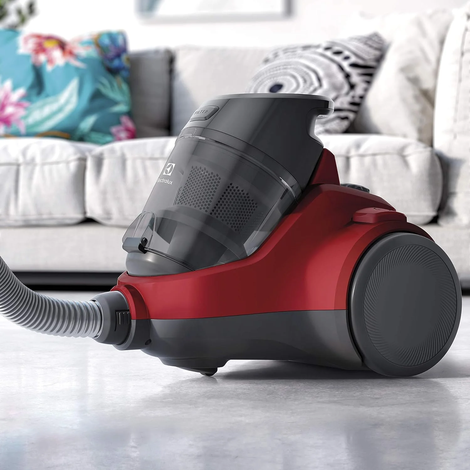 جاروبرقی بدون کیسه الکترولوکس مدل EC41-ANIM Ease C4، جنس بدنه: فلز، قرمز