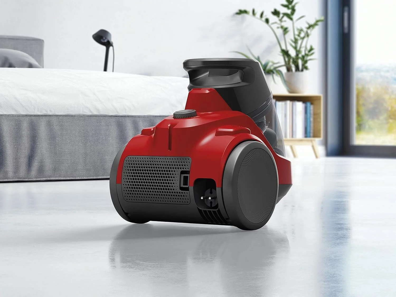 جاروبرقی بدون کیسه الکترولوکس مدل EC41-ANIM Ease C4، جنس بدنه: فلز، قرمز