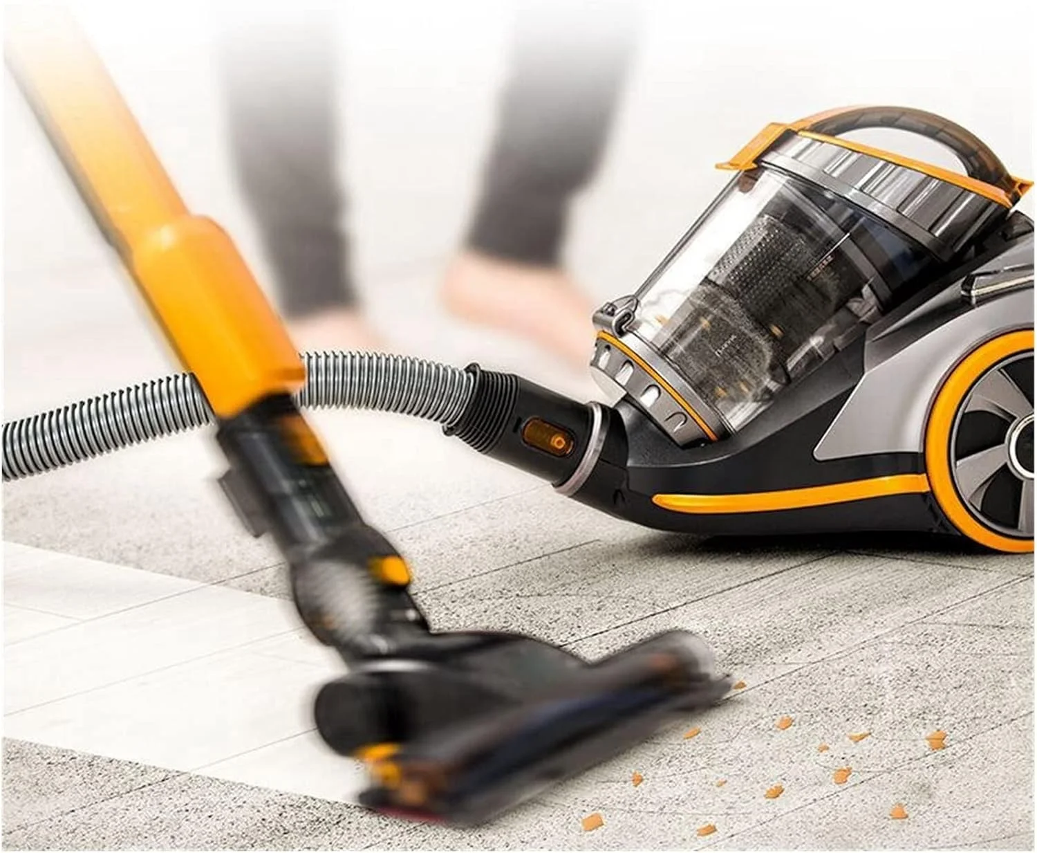 جاروبرقی کیسه ای وی بی کی وی ام، فوق العاده کم صدا، قدرت بالا، دستگاه کوچک قدرتمند با مکش فوق العاده زیاد، بدون نیاز به خم شدن