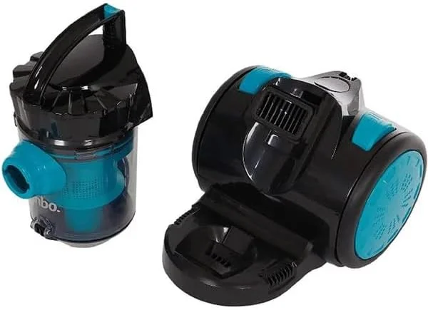 جاروبرقی بدون کیسه، مشکی و آبی، طراحی جمع و جور جاروبرقی بدون کیسه، مشکی و آبی، طراحی جمع و جور