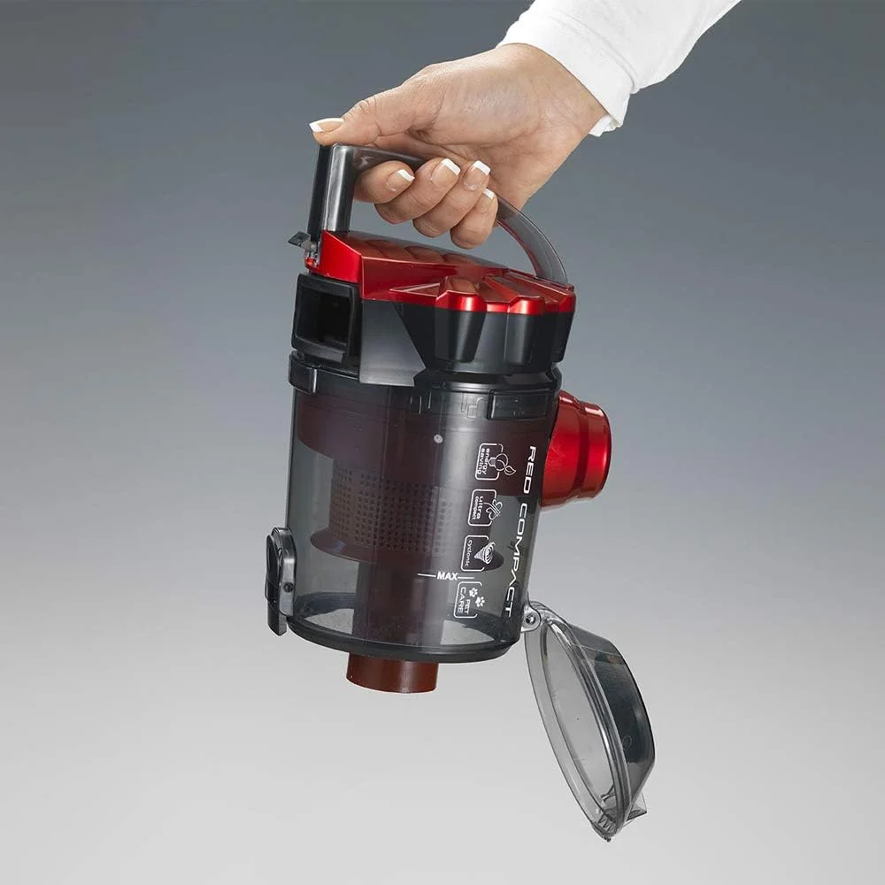 جاروبرقی کیسه ای فشرده آریته، 1200 وات، مشکی/قرمز، 2743/9