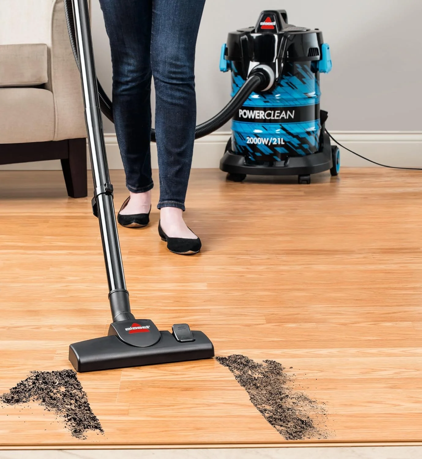 جاروبرقی سطلی بیسل | پاورکلین 21 لیتری (2027E) آبی جاروبرقی سطلی بیسل | پاورکلین 21 لیتری (2027E) آبی