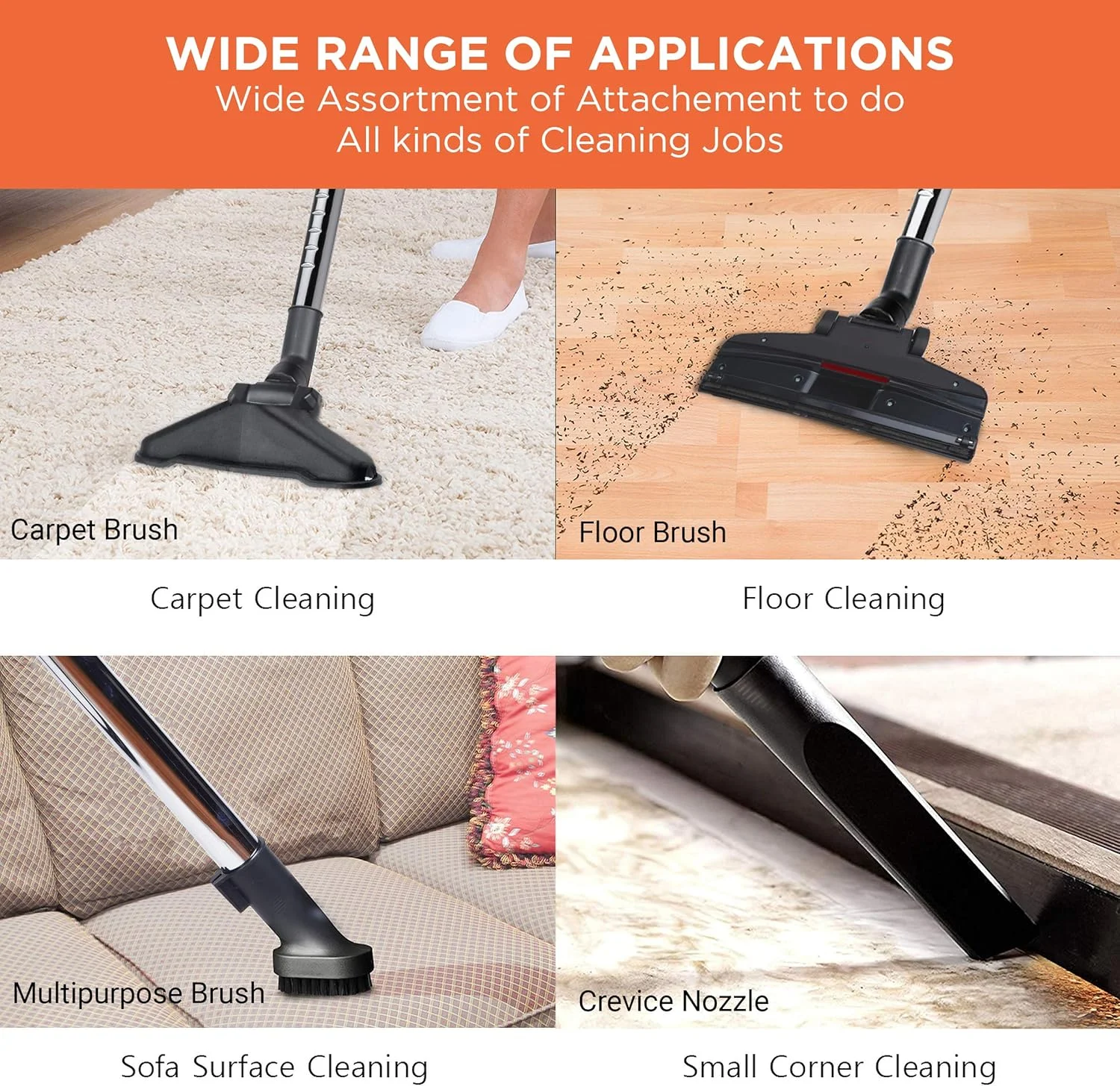 جاروبرقی بدون کیسه 2200 واتی آاگرو مدل Empire با مخزن گرد و غبار 3 لیتری (نارنجی/خاکستری)، 3 لیتر، فیلتر HEPA جاروبرقی بدون کیسه 2200 واتی آاگرو مدل Empire با مخزن گرد و غبار 3 لیتری (نارنجی/خاکستری)، 3 لیتر، فیلتر HEPA