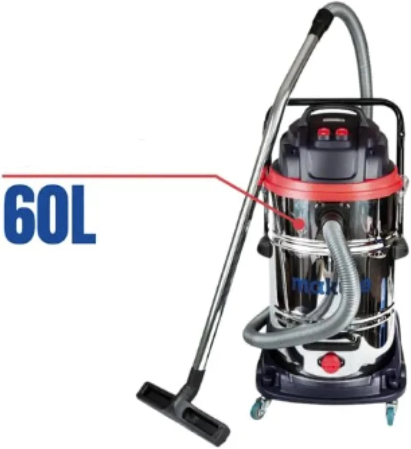 جاروبرقی 60 لیتری (VC121-60) – 2400 وات، قدرت مکش ≥19 کیلو پاسکال، جریان هوا 35 لیتر بر ثانیه، موتور مسی، مخزن استیل ضد زنگ، ایده آل برای تمیز کردن تر و خشک جاروبرقی 60 لیتری (VC121-60) – 2400 وات، قدرت مکش ≥19 کیلو پاسکال، جریان هوا 35 لیتر بر ثانیه، موتور مسی، مخزن استیل ضد زنگ، ایده آل برای تمیز کردن تر و خشک