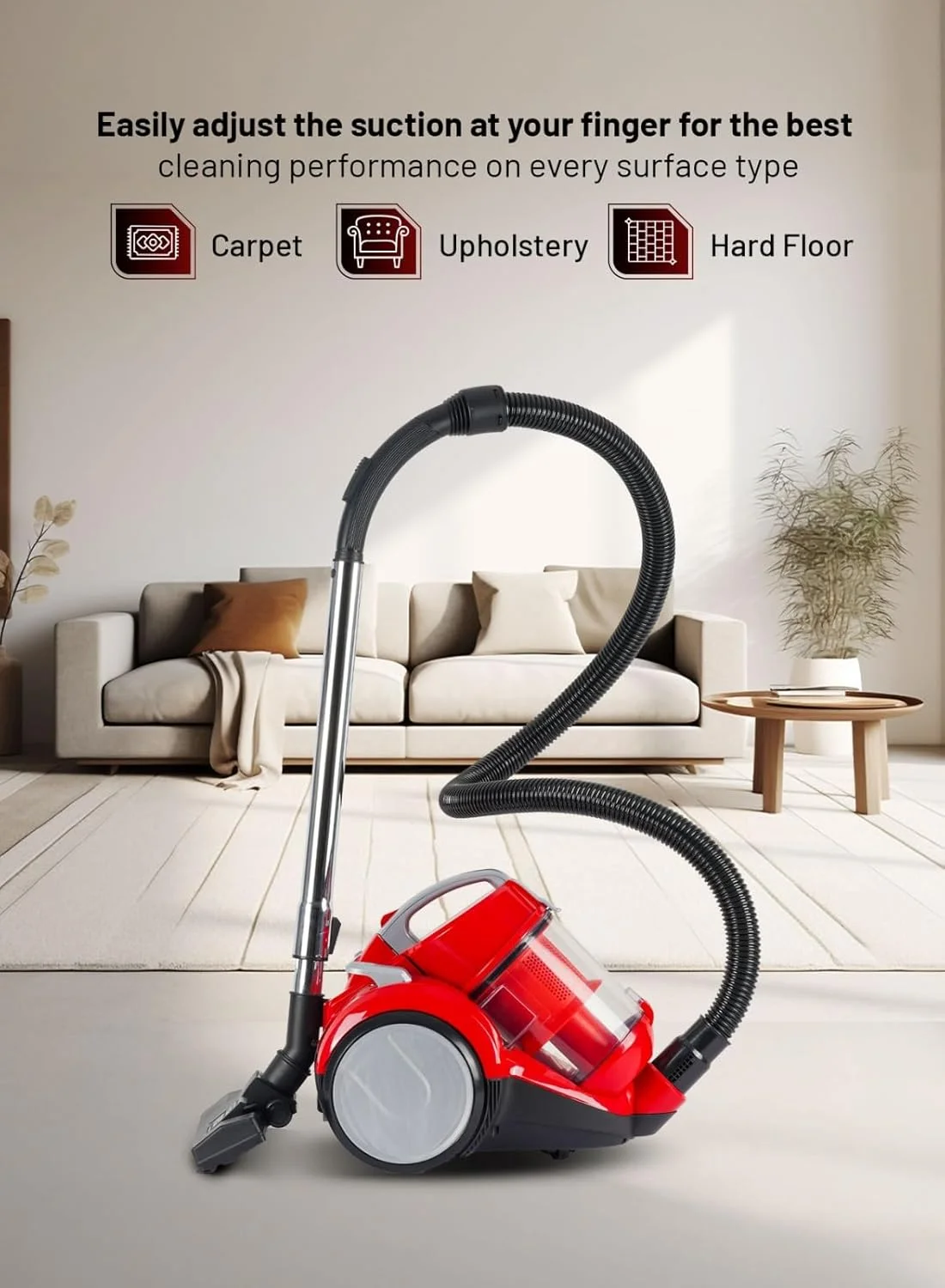 جاروبرقی سایکلون افرا، 2000 وات، 2 لیتر، کنترل سرعت، شعاع 7 متر، برس و نازل 2 در 1، سیم 5 متری، AF-2000VCRD جاروبرقی سایکلون افرا، 2000 وات، 2 لیتر، کنترل سرعت، شعاع 7 متر، برس و نازل 2 در 1، سیم 5 متری، AF-2000VCRD