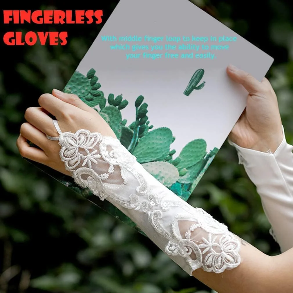 Satin Gloves Formal Bridal Banquet Party Wedding Opera Black Mitten Bow Lace Elegant with Wrist Ruffle Bridal Wedding Gloves for Women White, One Size Satin Gloves Formal Bridal Banquet Party Wedding Opera Black Mitten Bow Lace Elegant with Wrist Ruffle Bridal Wedding Gloves for Women White, One Size
