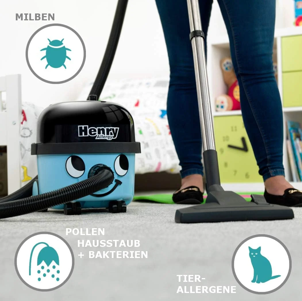 جاروبرقی نوماتیک اینترنشنال هنری آلرژی HVA160-11، آبی روشن، 620 وات، 72 دسی بل جاروبرقی نوماتیک اینترنشنال هنری آلرژی HVA160-11، آبی روشن، 620 وات، 72 دسی بل