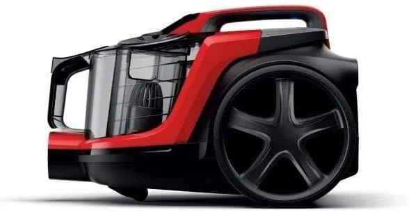 جاروبرقی بدون کیسه فیلیپس مدل FC9729/09، جاروبرقی سیلندری، لوله فلزی، جنس شلنگ: پلاستیک، چرخ ها: لاستیکی، قرمز