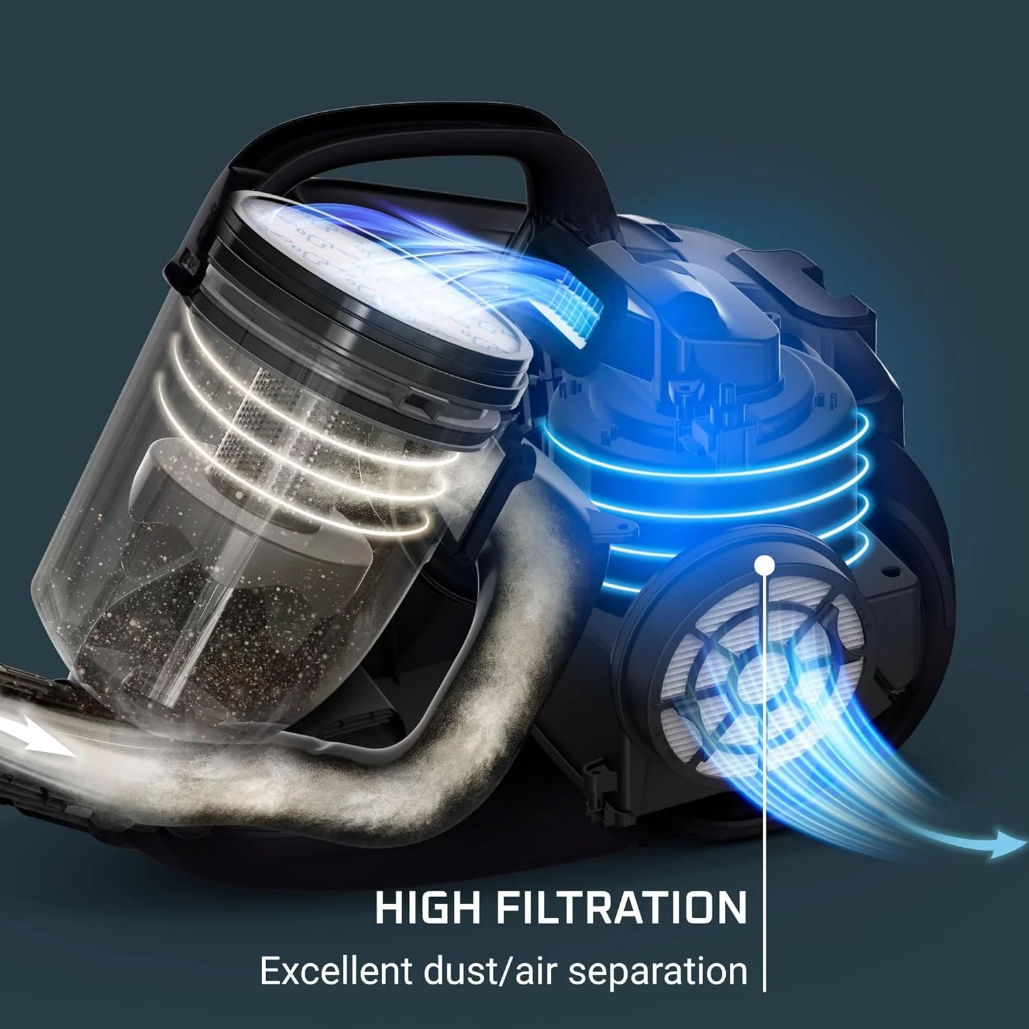 جاروبرقی سایکلونیک کامپکت پاور روونتا مدل RO3731EA، 750 وات، رده انرژی A، بدون کیسه، 1.5 لیتر، فیلتر بسیار کارآمد، مشکی/آبی جاروبرقی سایکلونیک کامپکت پاور روونتا مدل RO3731EA، 750 وات، رده انرژی A، بدون کیسه، 1.5 لیتر، فیلتر بسیار کارآمد، مشکی/آبی