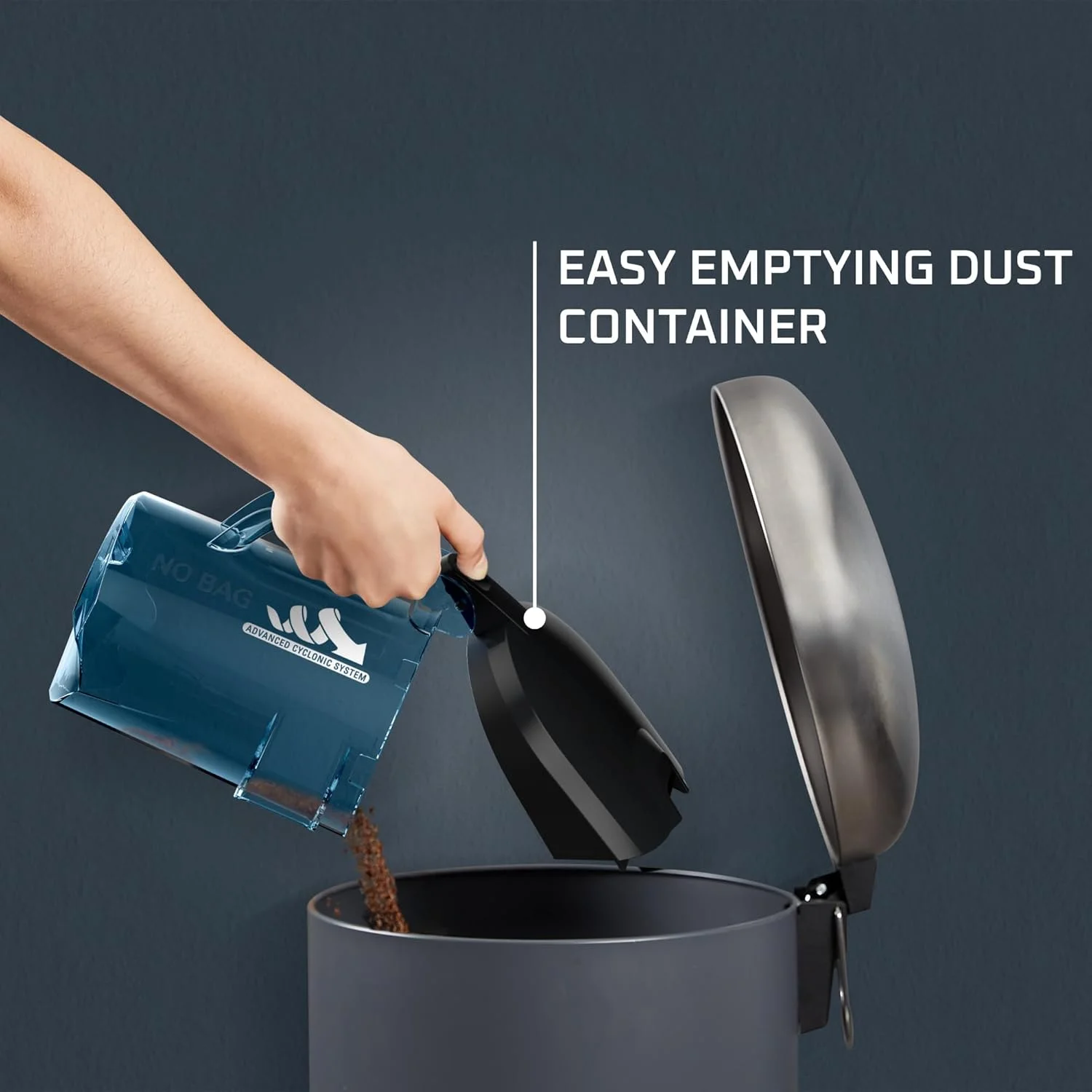 جاروبرقی سایکلونیک کامپکت پاور روونتا مدل RO3731EA، 750 وات، رده انرژی A، بدون کیسه، 1.5 لیتر، فیلتر بسیار کارآمد، مشکی/آبی جاروبرقی سایکلونیک کامپکت پاور روونتا مدل RO3731EA، 750 وات، رده انرژی A، بدون کیسه، 1.5 لیتر، فیلتر بسیار کارآمد، مشکی/آبی