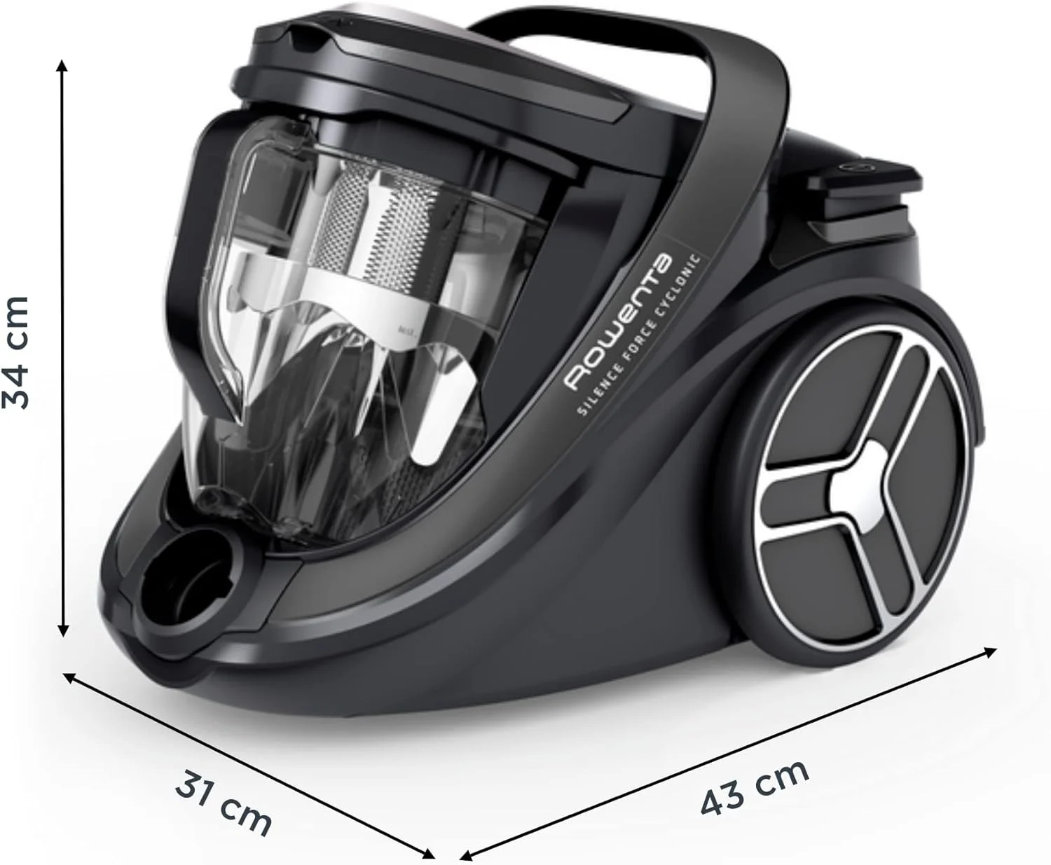 جاروبرقی بدون کیسه سایکلونیک Effitech مدل Rowenta RO7935 Silence Force | پارکت | قدرت مکش بالا | مصرف انرژی پایین | فیلتر HEPA | ظرفیت XXL | مشکی جاروبرقی بدون کیسه سایکلونیک Effitech مدل Rowenta RO7935 Silence Force | پارکت | قدرت مکش بالا | مصرف انرژی پایین | فیلتر HEPA | ظرفیت XXL | مشکی