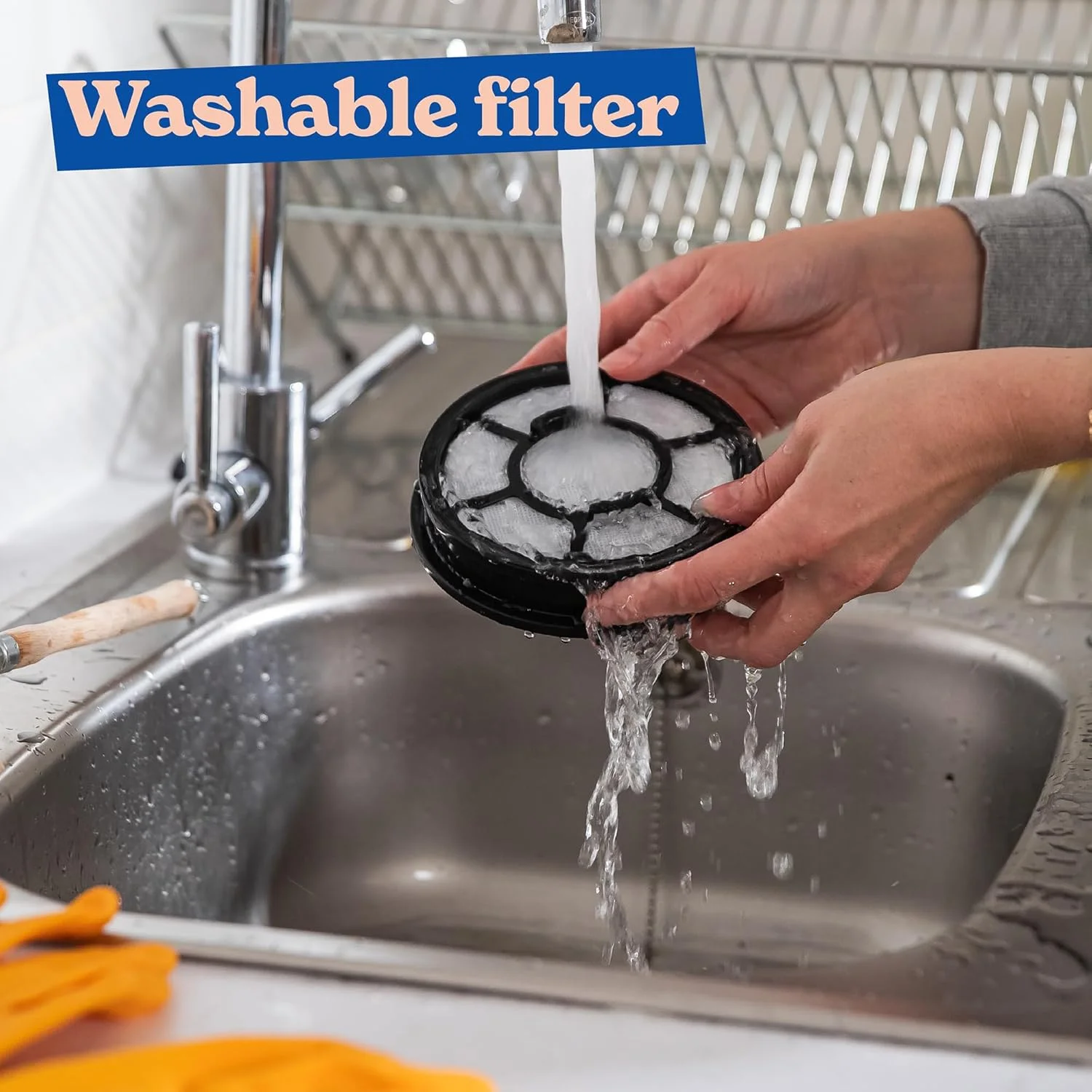 جاروبرقی سطلی راسل هابز TITAN2 PET، خاکستری و بنفش، 3 لیتری، به همراه ابزار چند منظوره 3 در 1، قفل سه گانه گرد و غبار، موتور 700 واتی با راندمان بالا، ابزار توربو مخصوص حیوانات خانگی RHCV4601