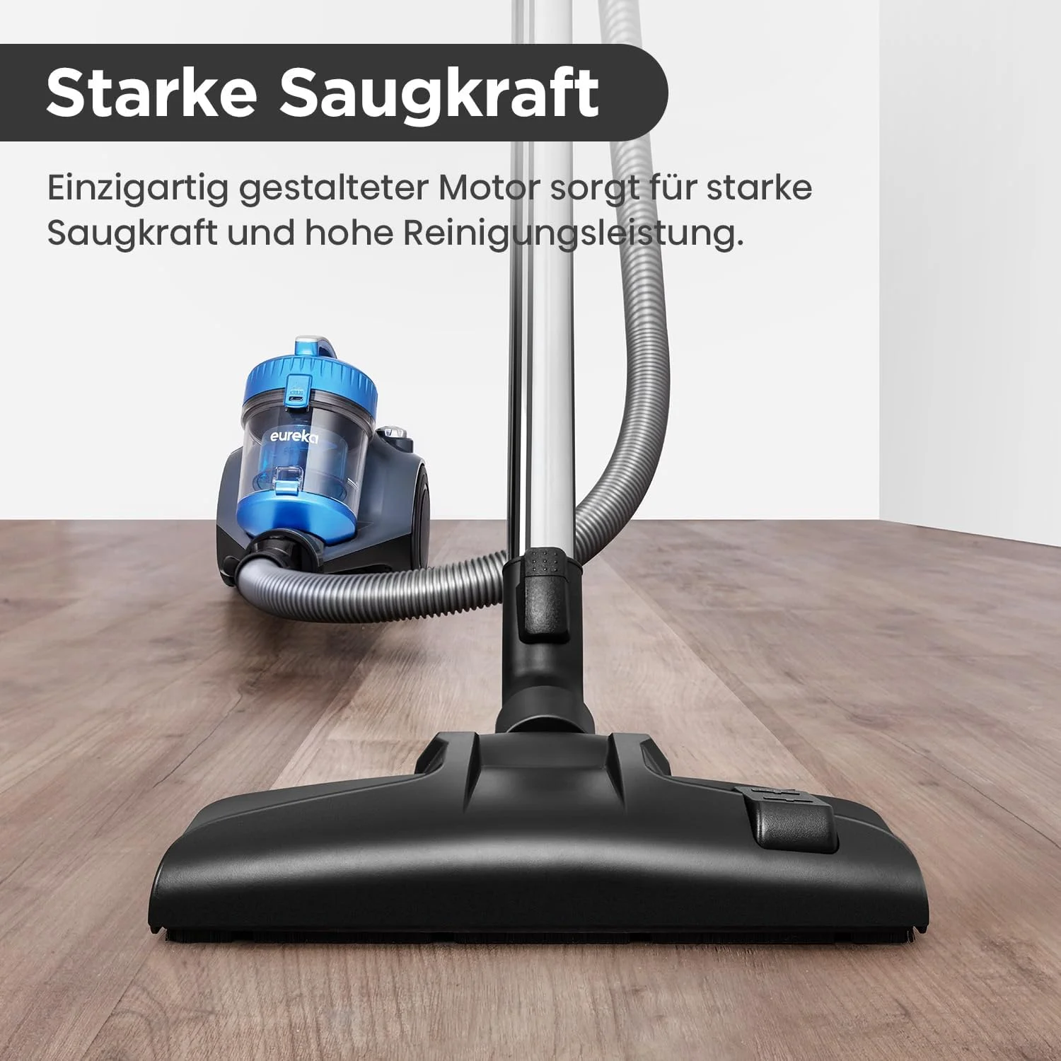 جاروبرقی بدون کیسه یورکا WhirlWind، قدرتمند، جمع و جور و سبک، برای کف های سخت و فرش، فیلتر HEPA، شعاع عملکرد 8 متر، 700 وات، 1.5 لیتر، آبی جاروبرقی بدون کیسه یورکا WhirlWind، قدرتمند، جمع و جور و سبک، برای کف های سخت و فرش، فیلتر HEPA، شعاع عملکرد 8 متر، 700 وات، 1.5 لیتر، آبی