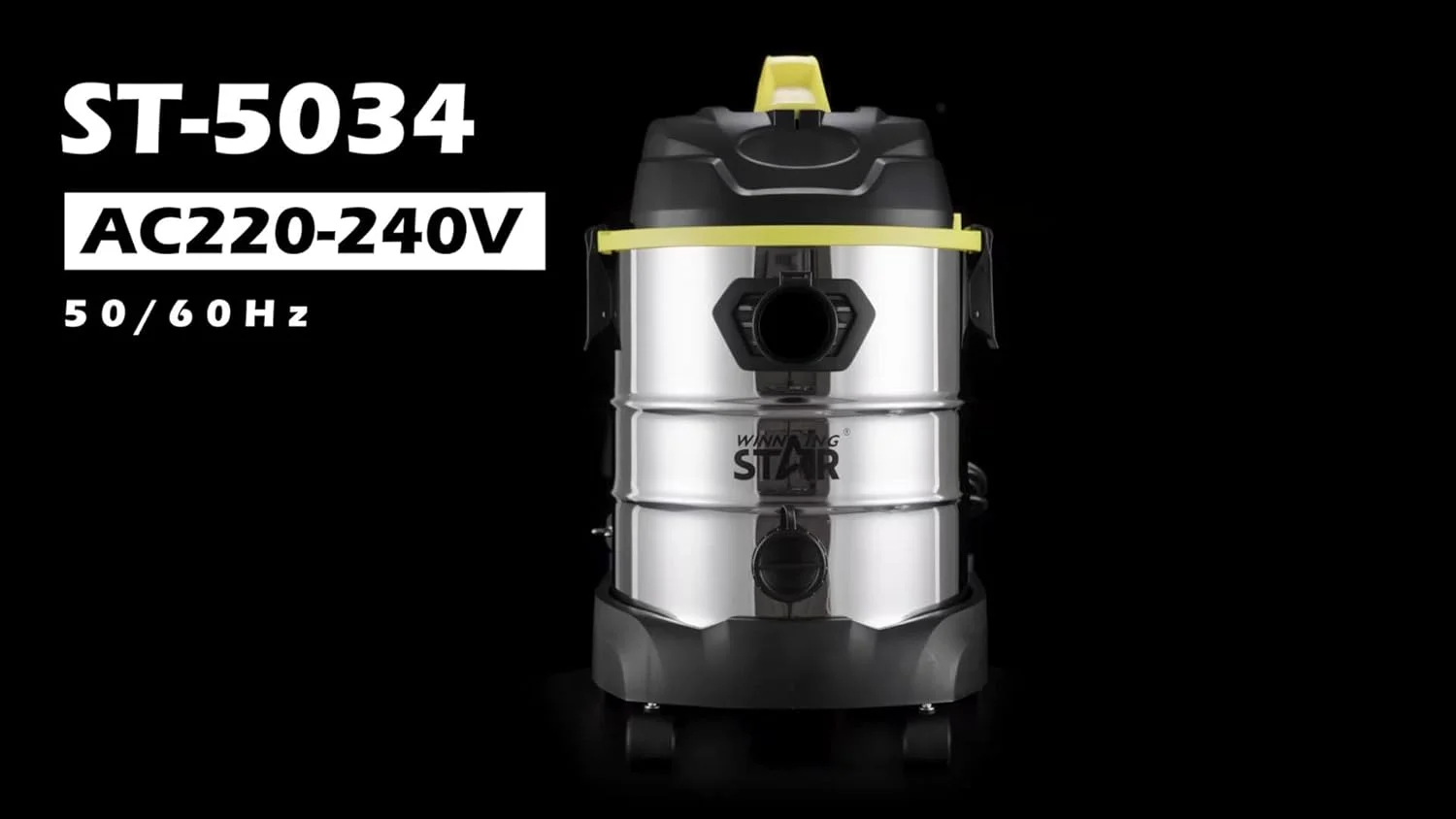 جاروبرقی آب و خاک 1600 وات WINNING STAR مدل ST-5034 با مخزن استیل 25 لیتری جاروبرقی آب و خاک 1600 وات WINNING STAR مدل ST-5034 با مخزن استیل 25 لیتری