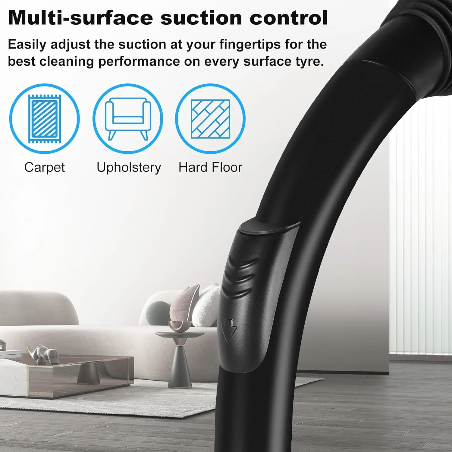 جاروبرقی کیسه ای بدون کیسه Xoopla 2200W، قدرت مکش قابل تنظیم 28Kpa، جاروبرقی سیمی 4.5 متری برای فرش، کاشی، کف سخت، ظرفیت گرد و غبار 2.2 لیتری، تخلیه آسان با رهاسازی تک دکمه ای جاروبرقی کیسه ای بدون کیسه Xoopla 2200W، قدرت مکش قابل تنظیم 28Kpa، جاروبرقی سیمی 4.5 متری برای فرش، کاشی، کف سخت، ظرفیت گرد و غبار 2.2 لیتری، تخلیه آسان با رهاسازی تک دکمه ای